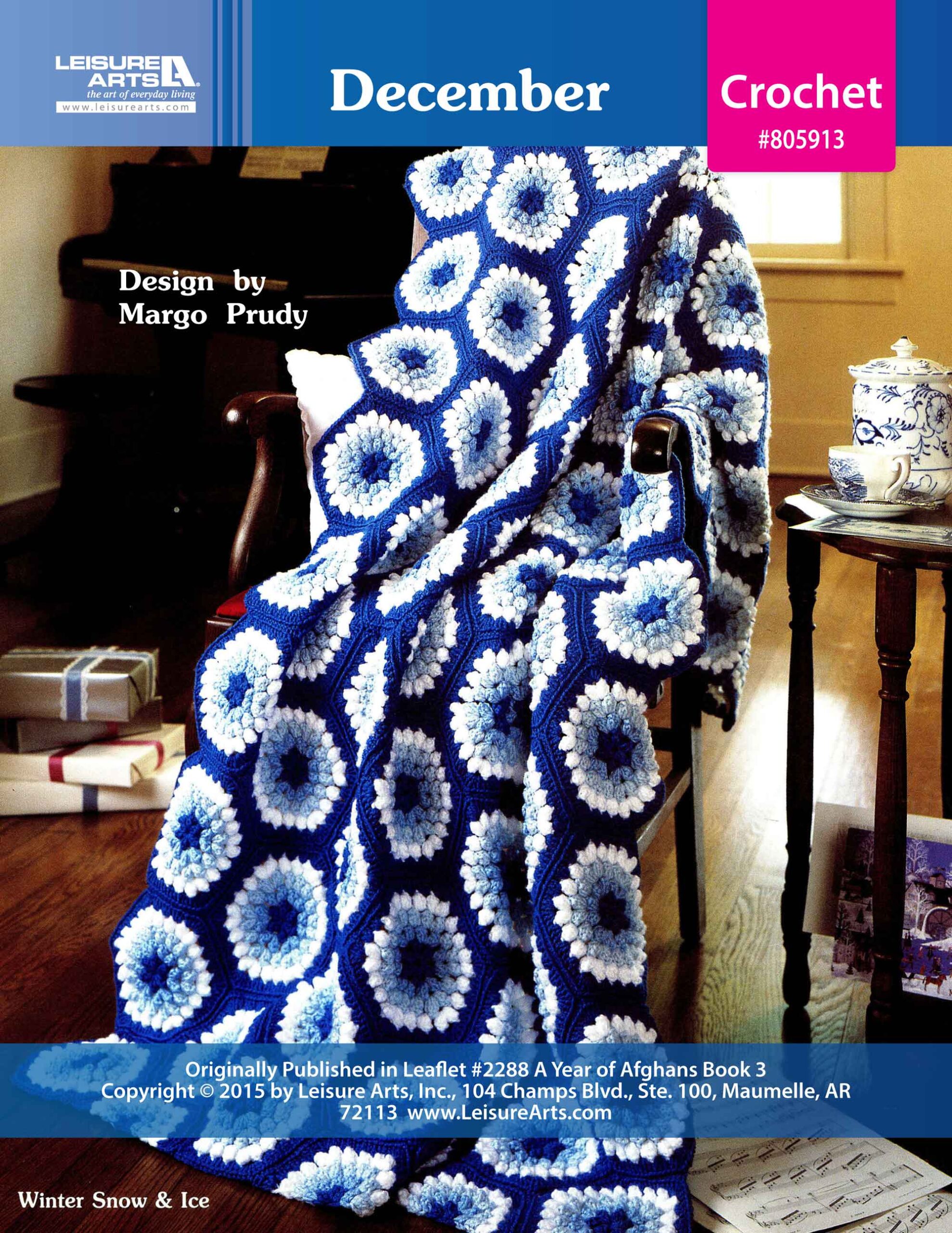 Leisure Art A Year of Afghans Book 3 December Crochet ePattern