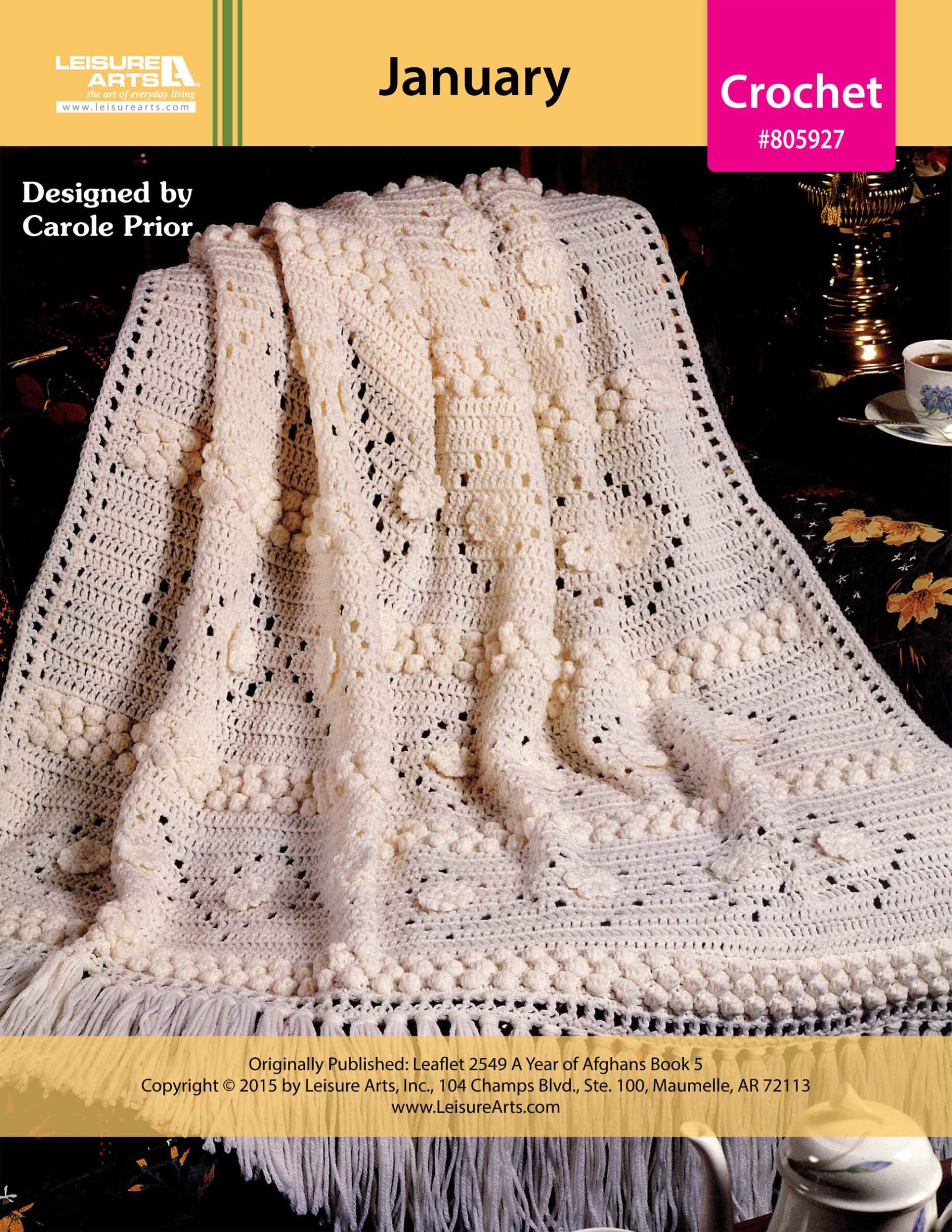 Leisure Arts A Year of Afghans Book 5 January Crochet ePattern