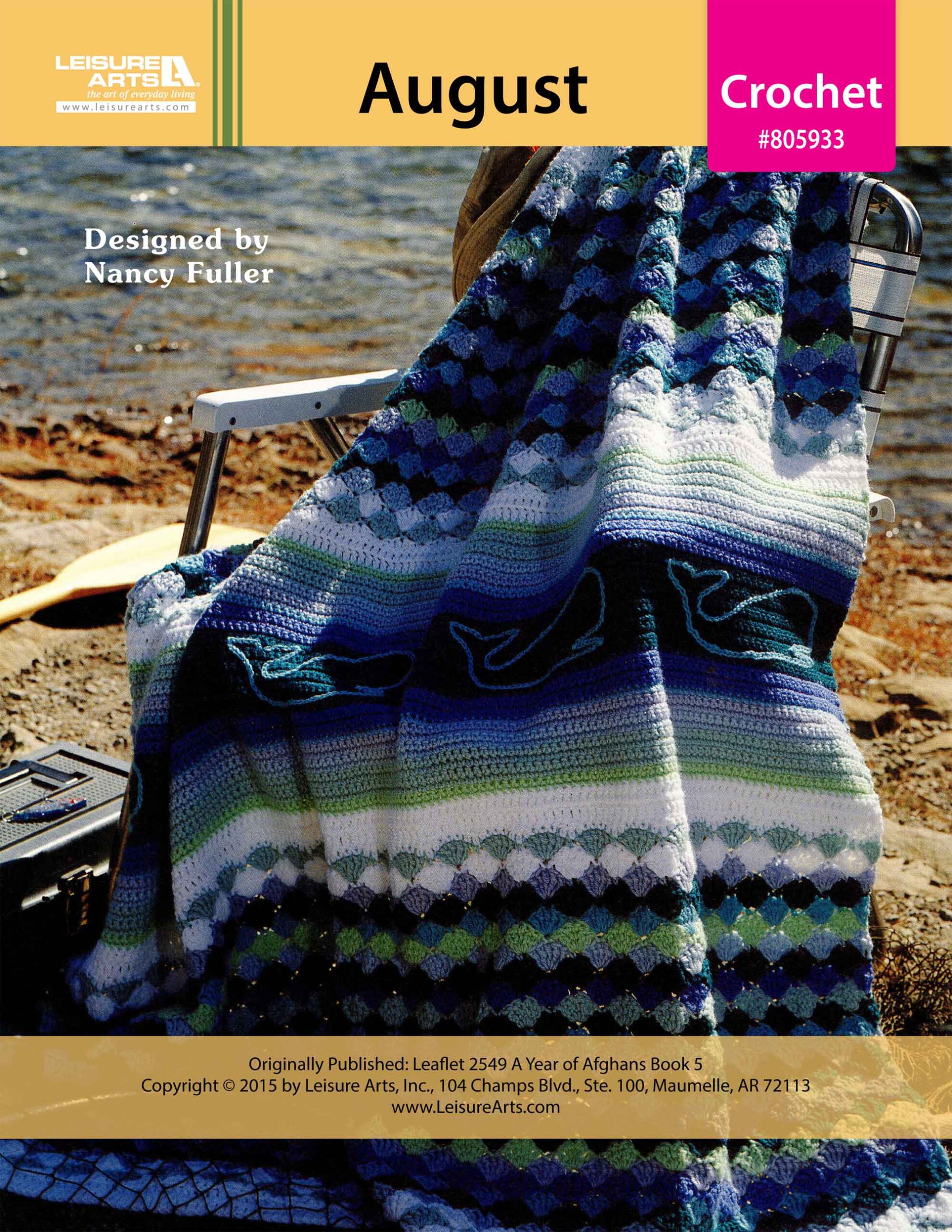 Leisure Arts A Year of Afghans Book 5 August Crochet ePattern