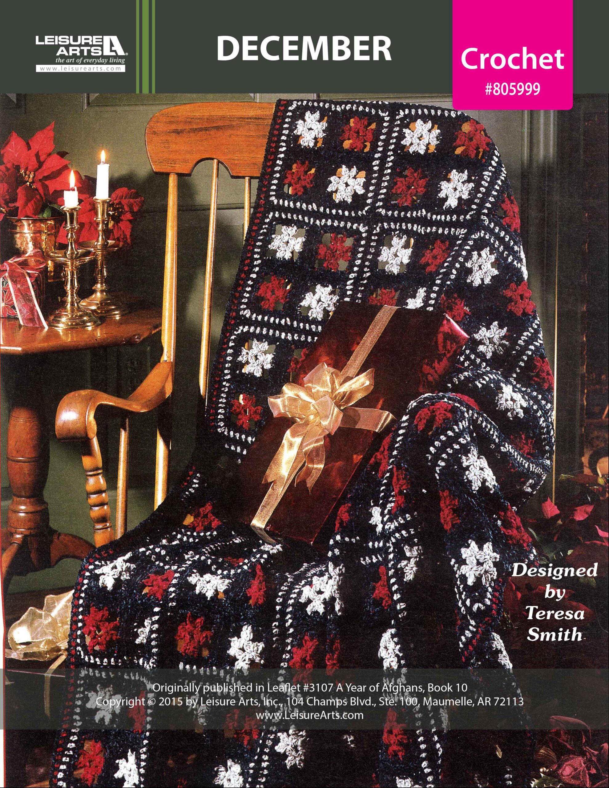 Leisure Arts A Year of Afghans Book 10 December Crochet ePattern