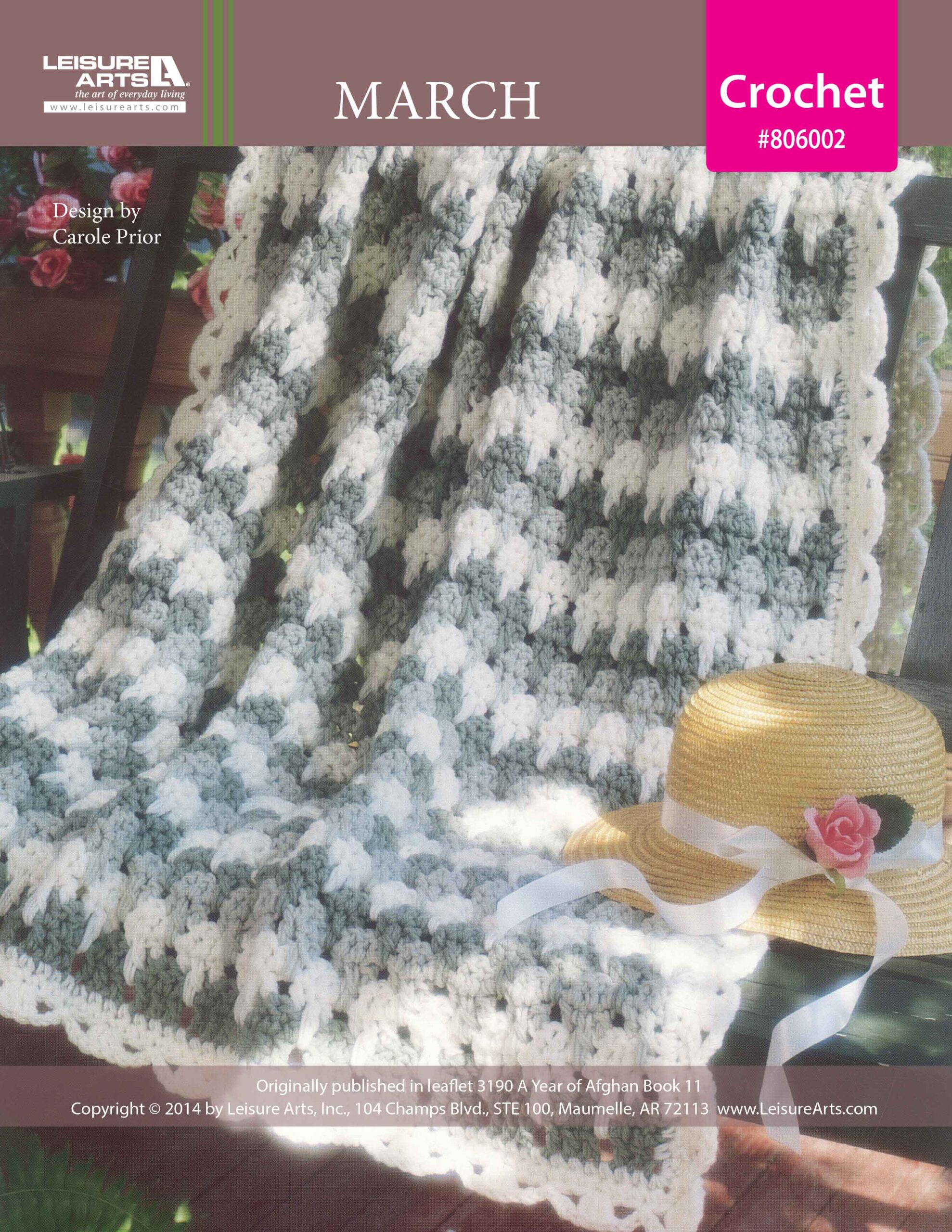 Leisure Arts A Year of Afghans Book 11 March Crochet ePattern