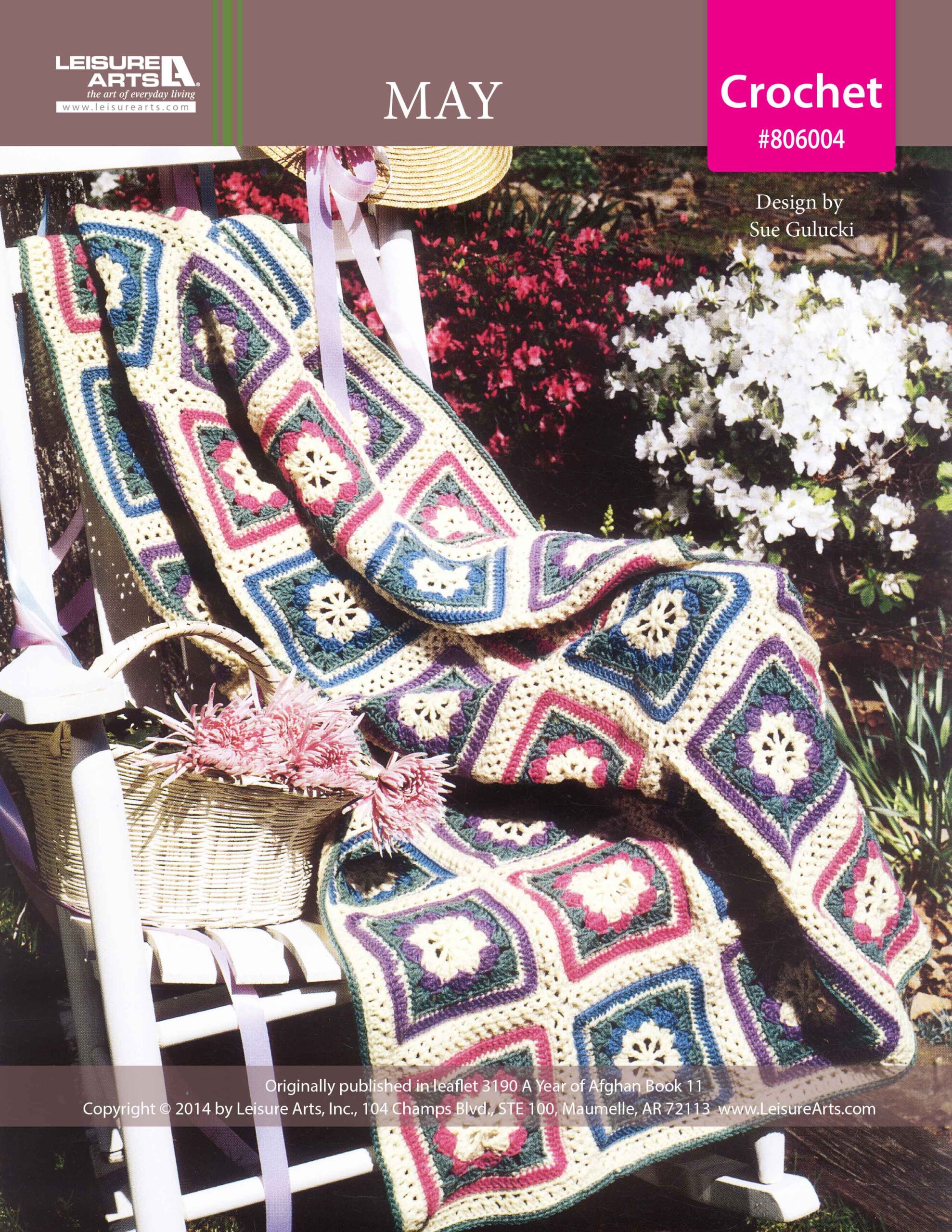 Leisure Arts A Year of Afghans Book 11 May Crochet ePattern