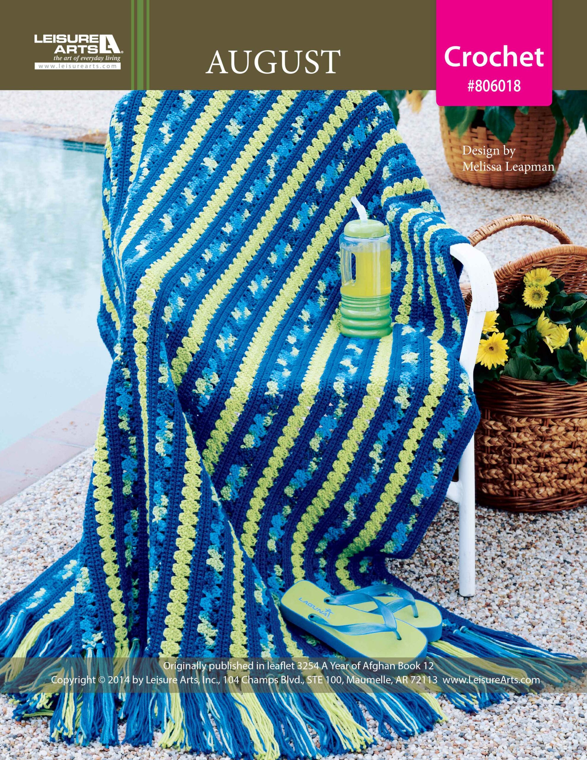 Leisure Arts A Year of Afghans Book 12 August Crochet ePattern