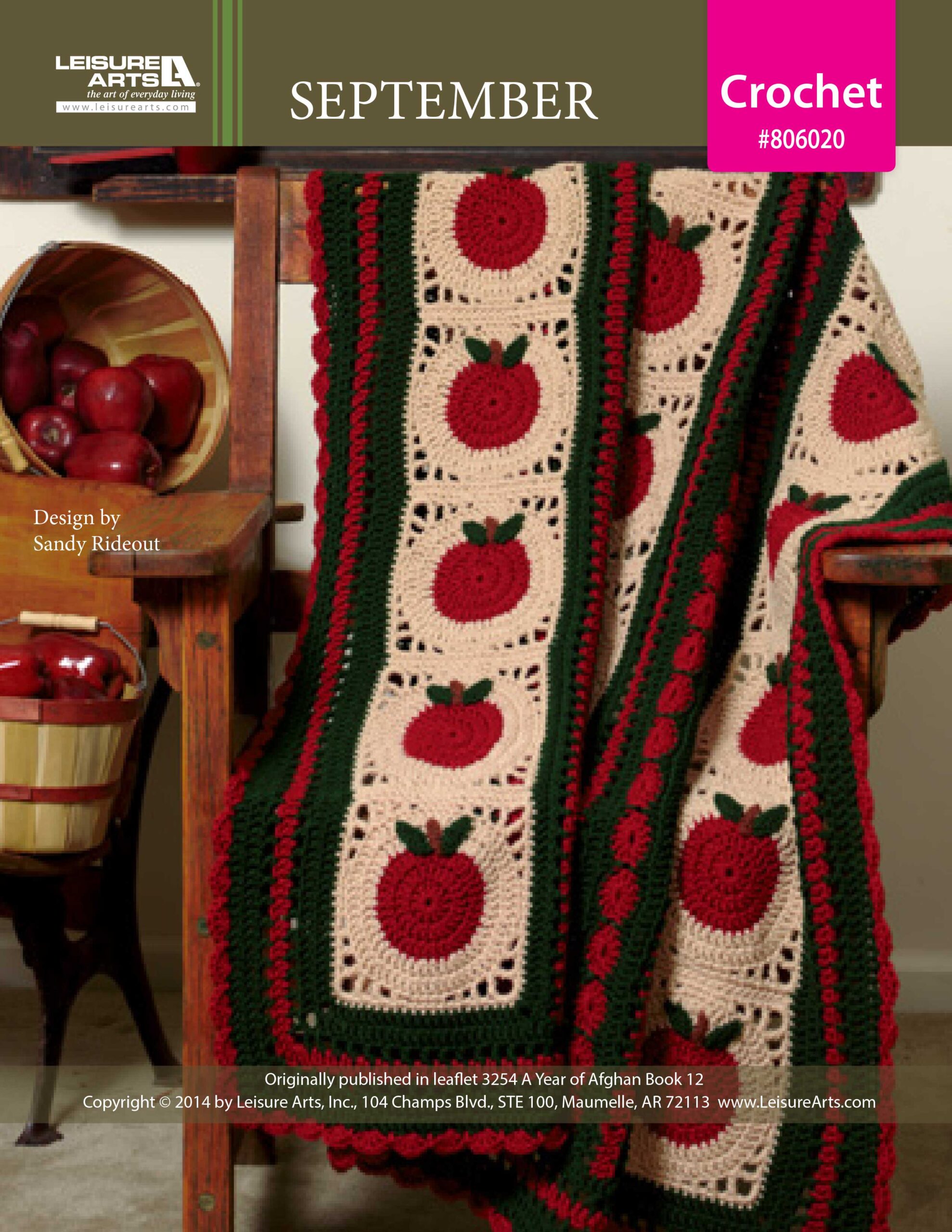 Leisure Arts A Year of Afghans Book 12 September Crochet ePattern