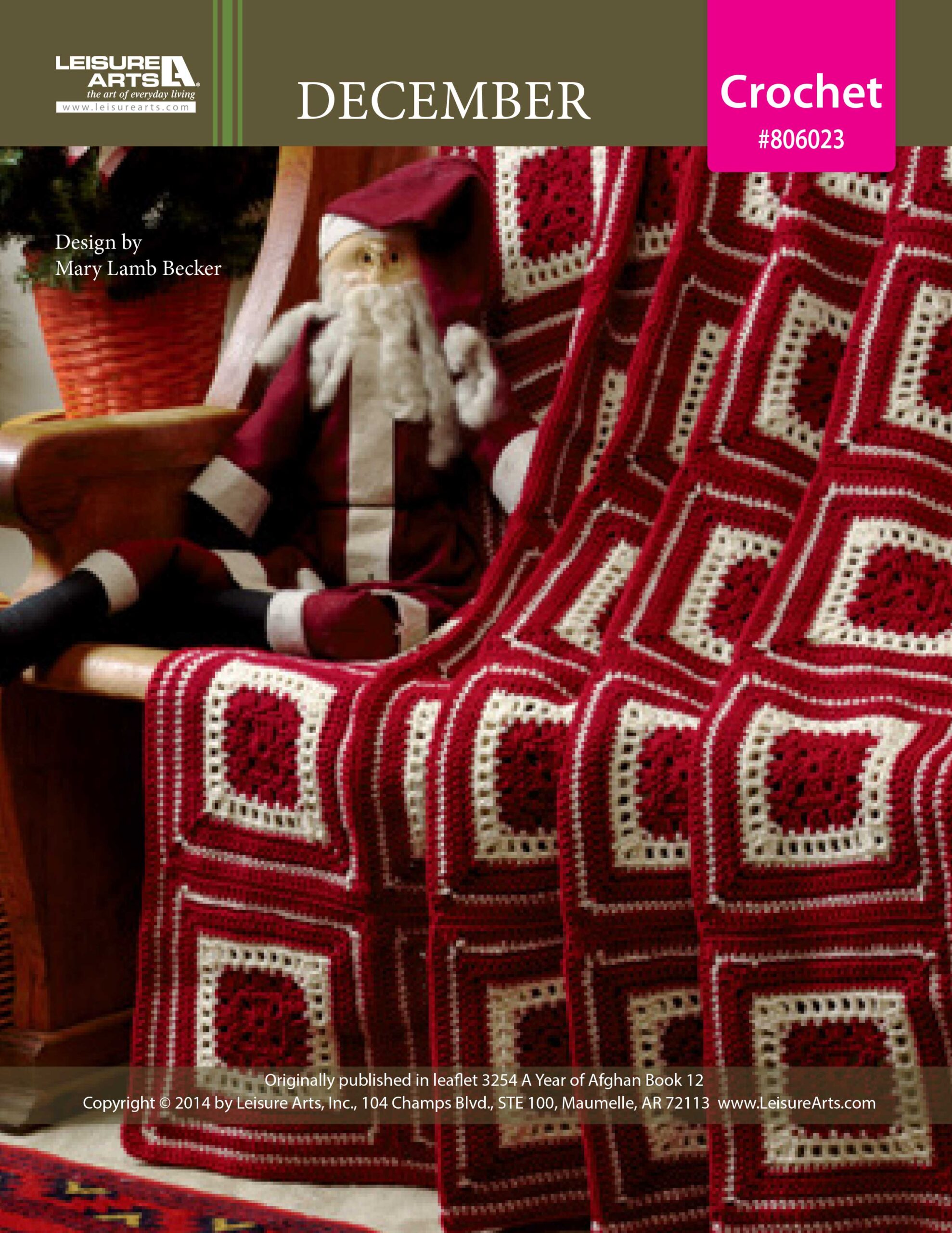 Leisure Arts A Year of Afghans Book 12 December Crochet ePattern