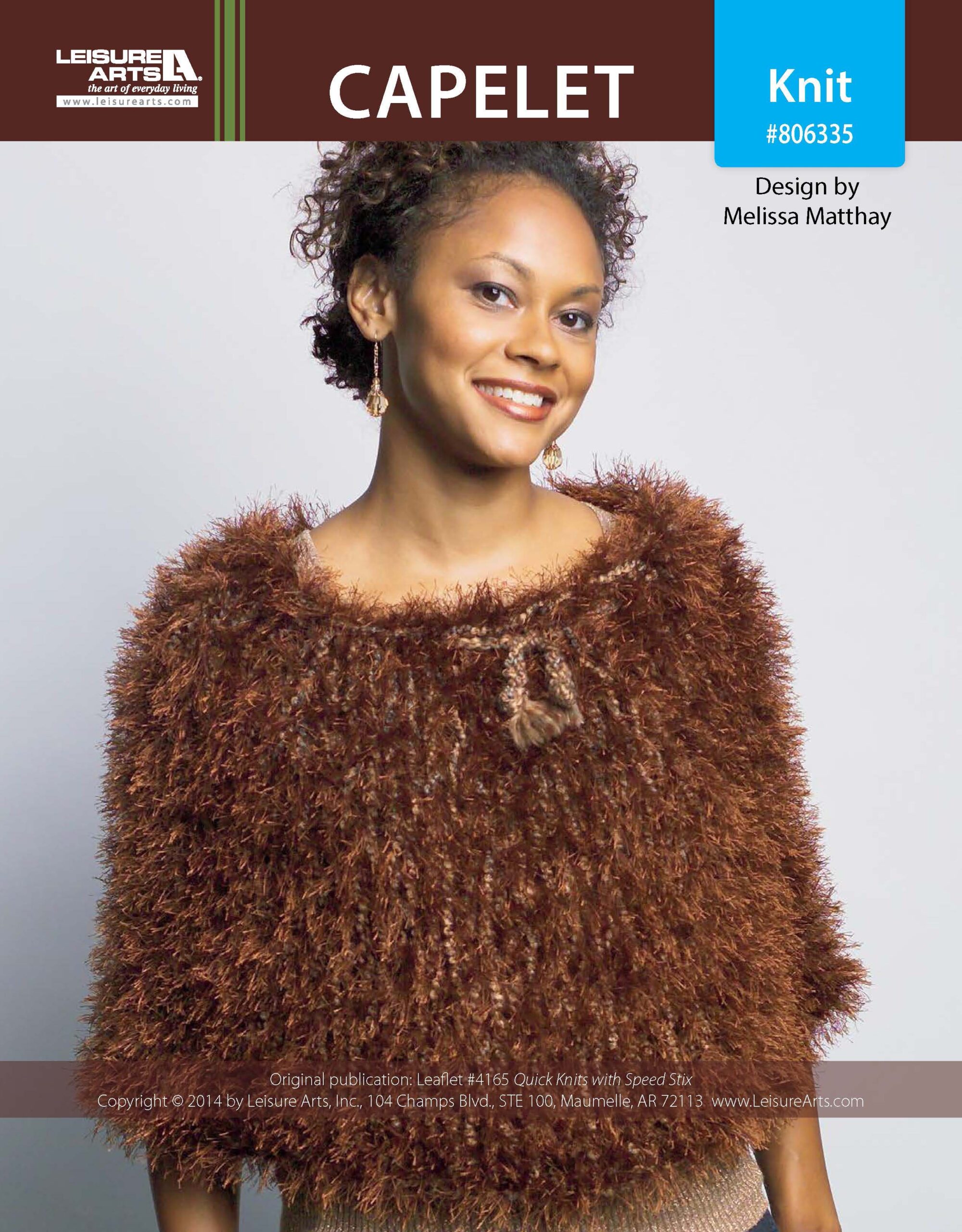 Leisure Arts Quick Knits With Speed Stix Capelet ePattern