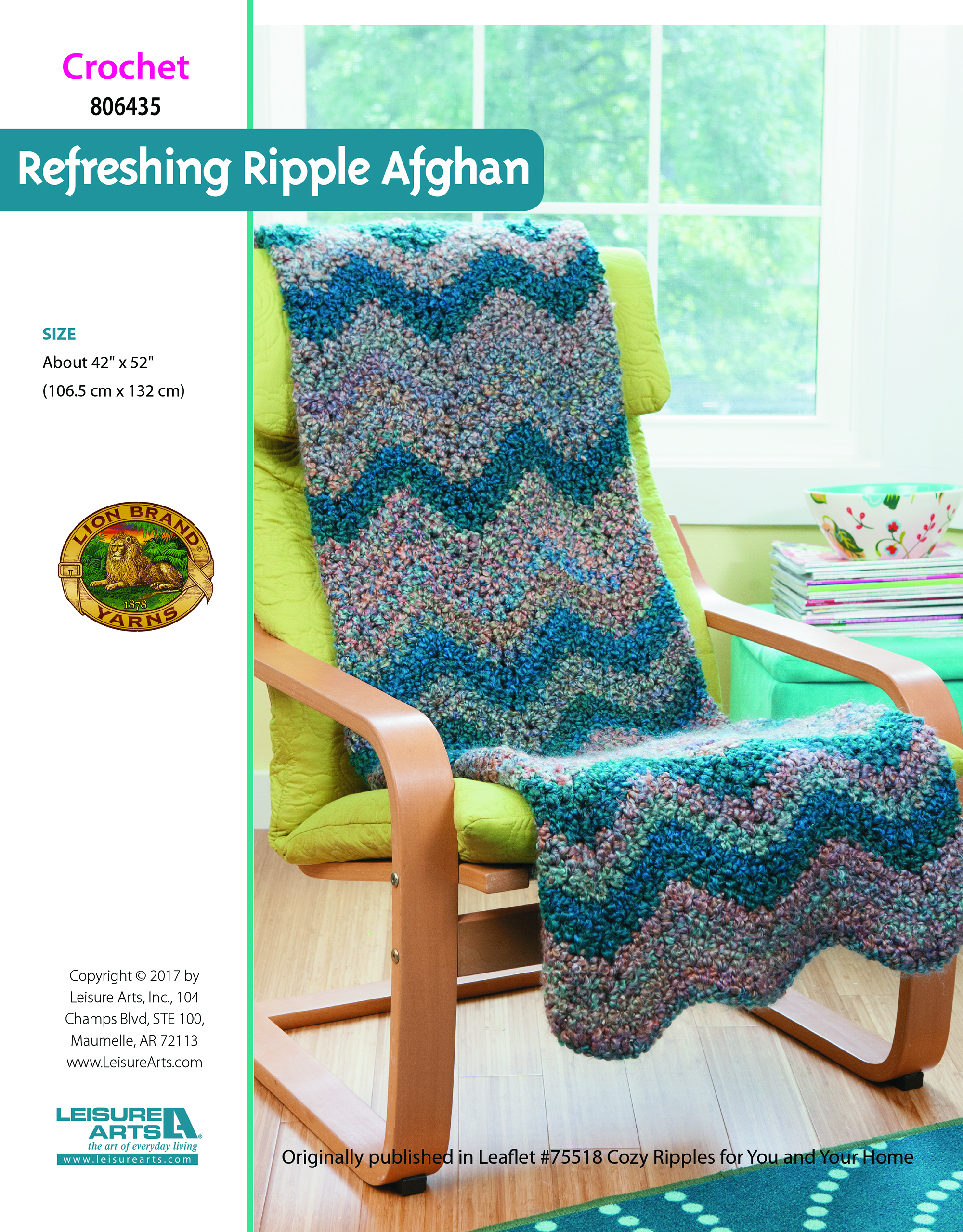 Leisure Arts ePattern Refreshing Ripple Afghan