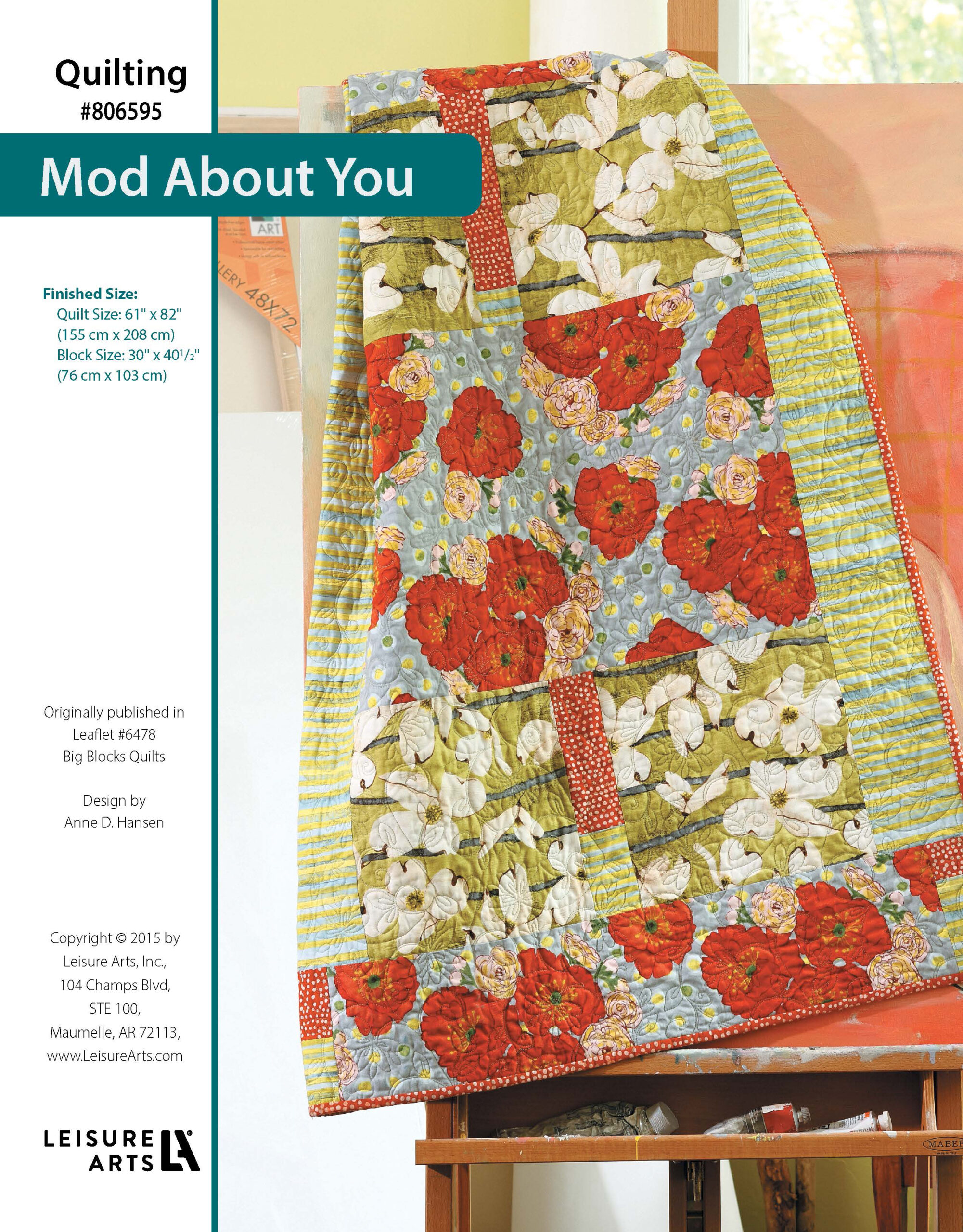 Leisure Arts Big Block Quilts MOD About you ePattern