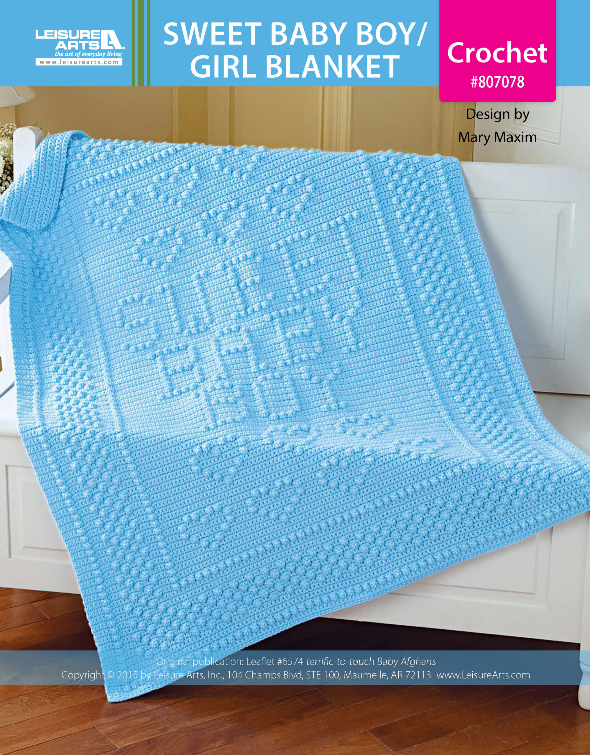 Leisure Arts ePattern Sweet Baby BoyGirl Blanket