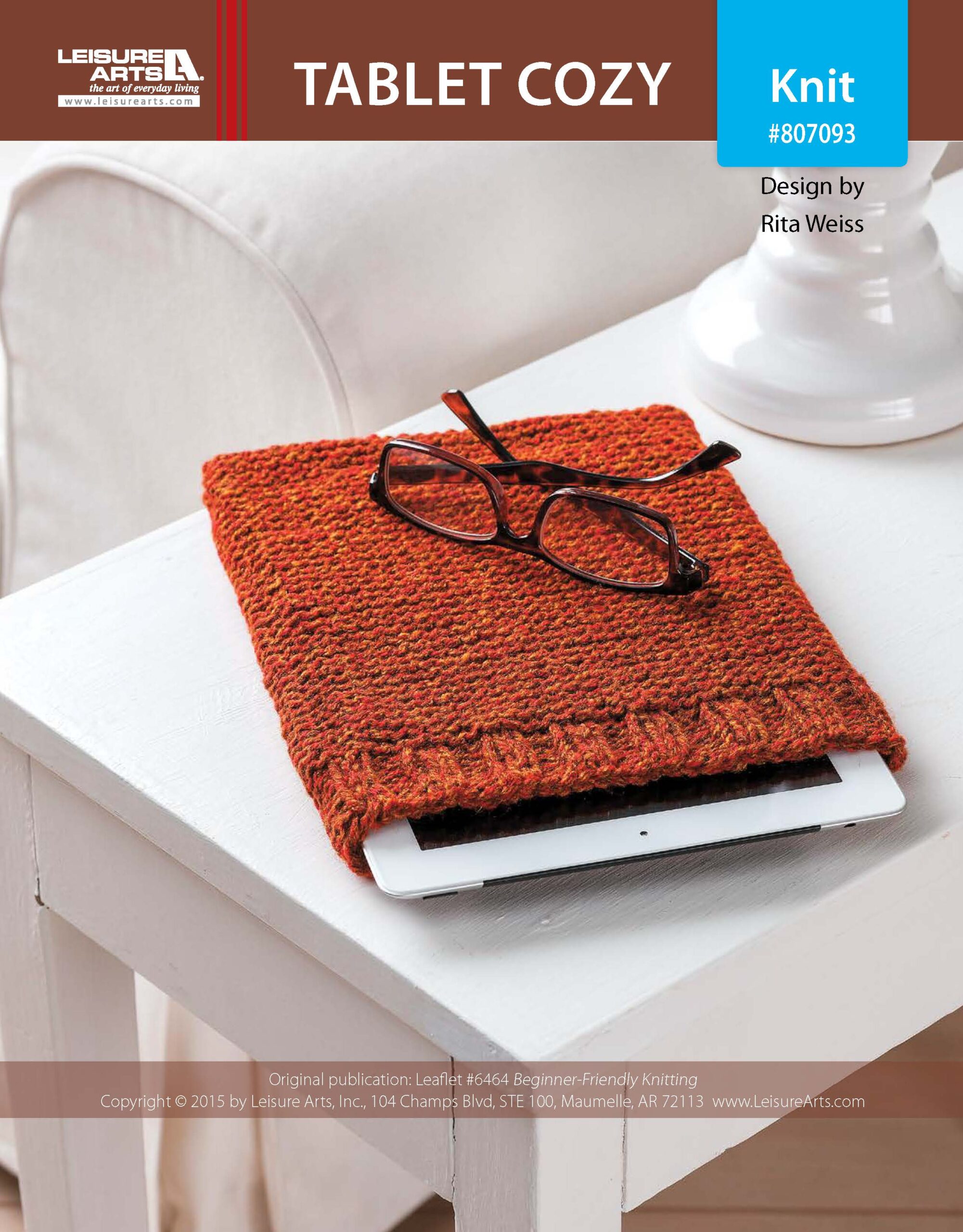 Leisure Arts BeginnerFriendly Knitting Tablet Cozy ePattern
