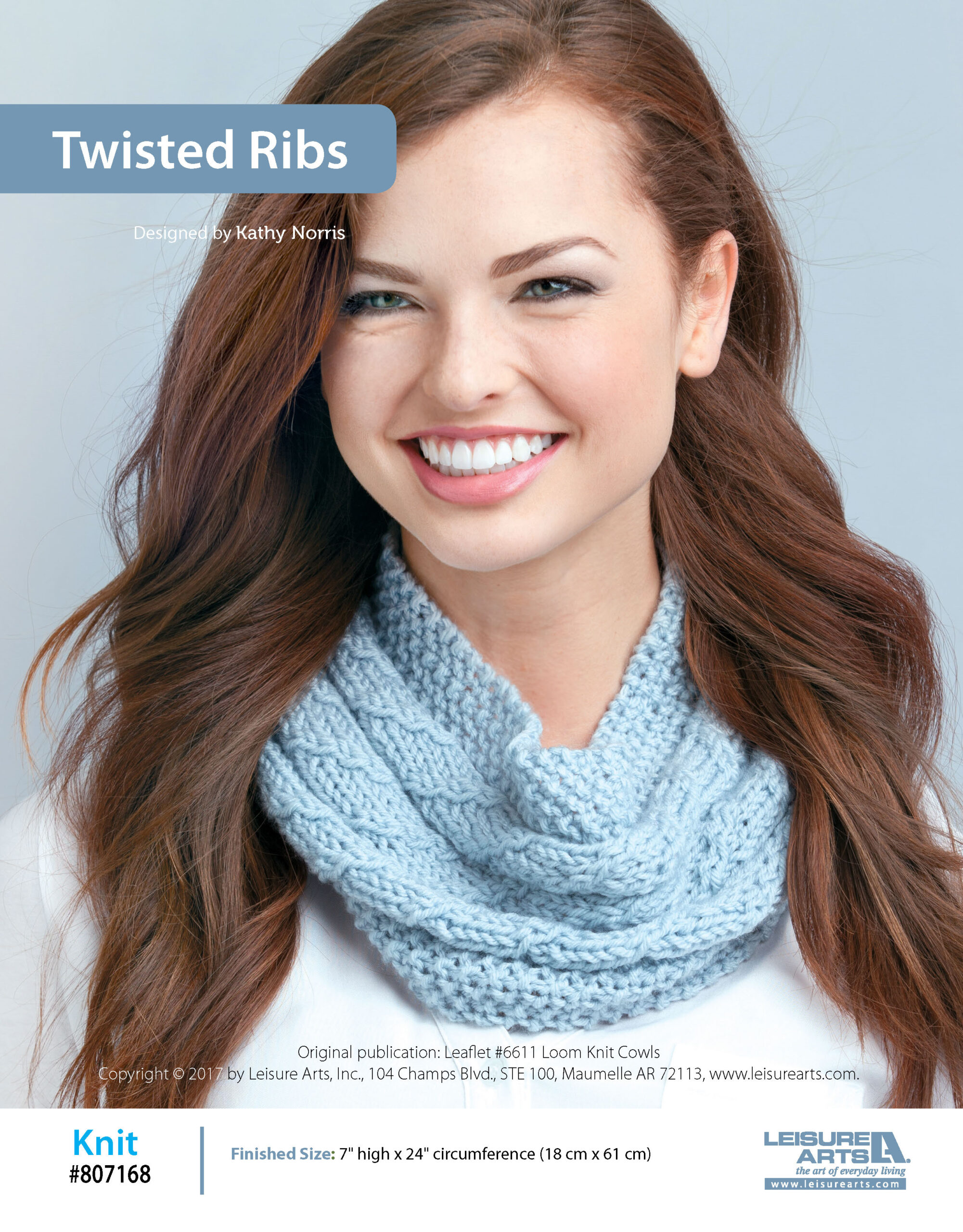 Leisure Arts ePattern Big Book of Loom Knit Cowls Twisted Ribs