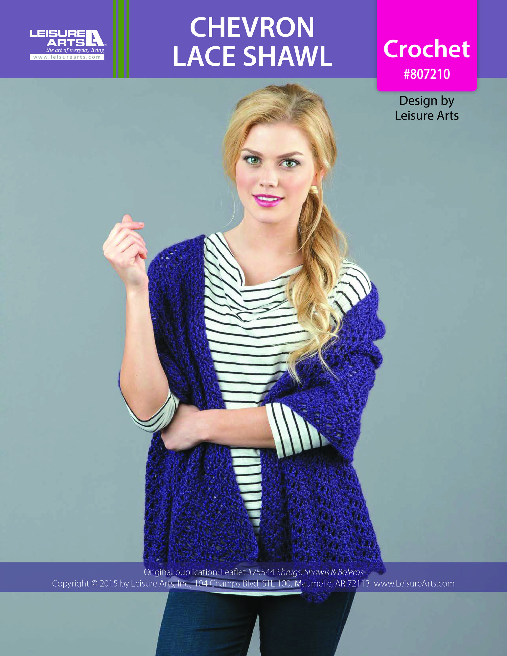 Leisure Arts ePattern Chevron Lace Shawl