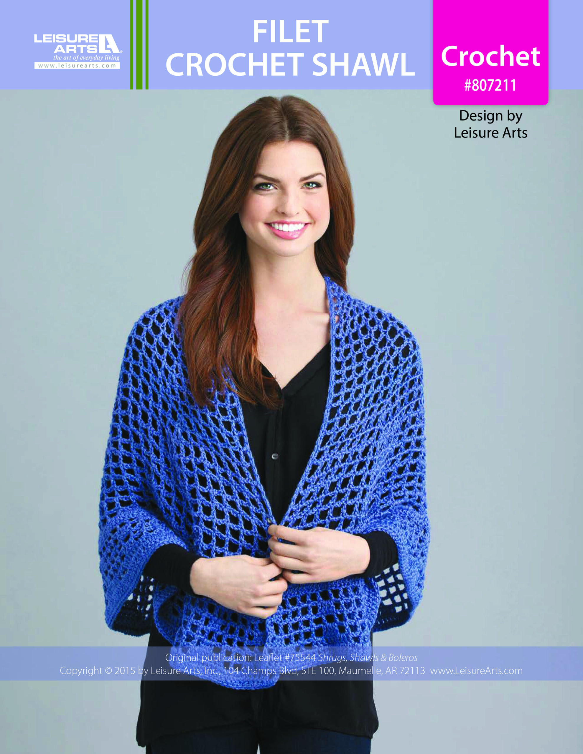 Leisure Arts ePattern Filet Crochet Shawl