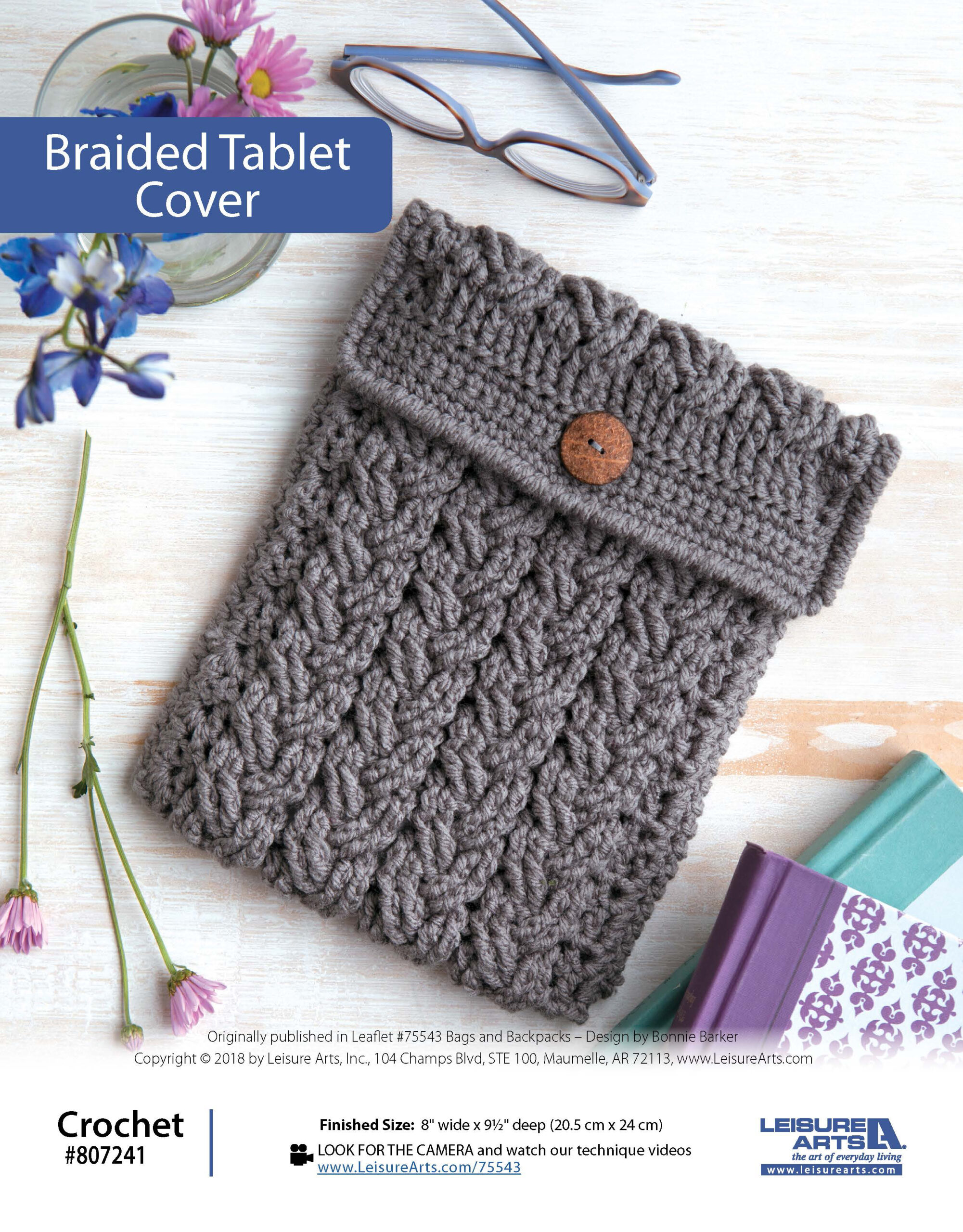 Leisure Arts ePattern Braided Tablet Cover