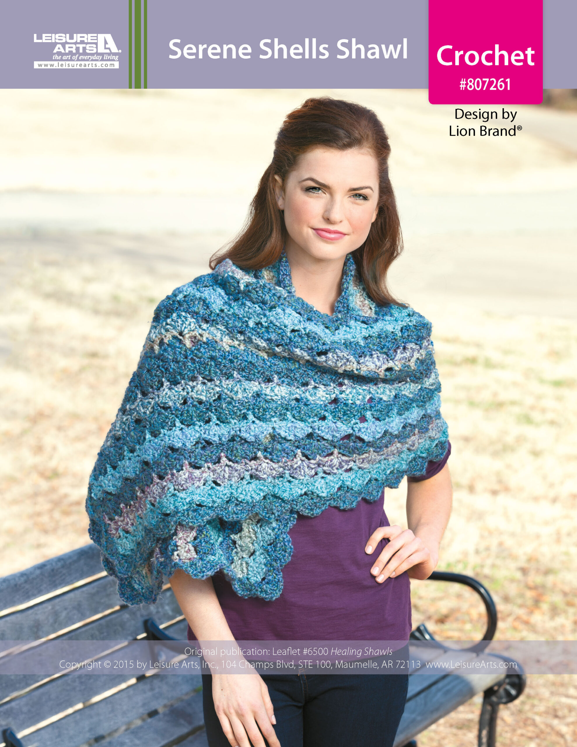 ePattern Leisure Arts Serene Shells Shawl