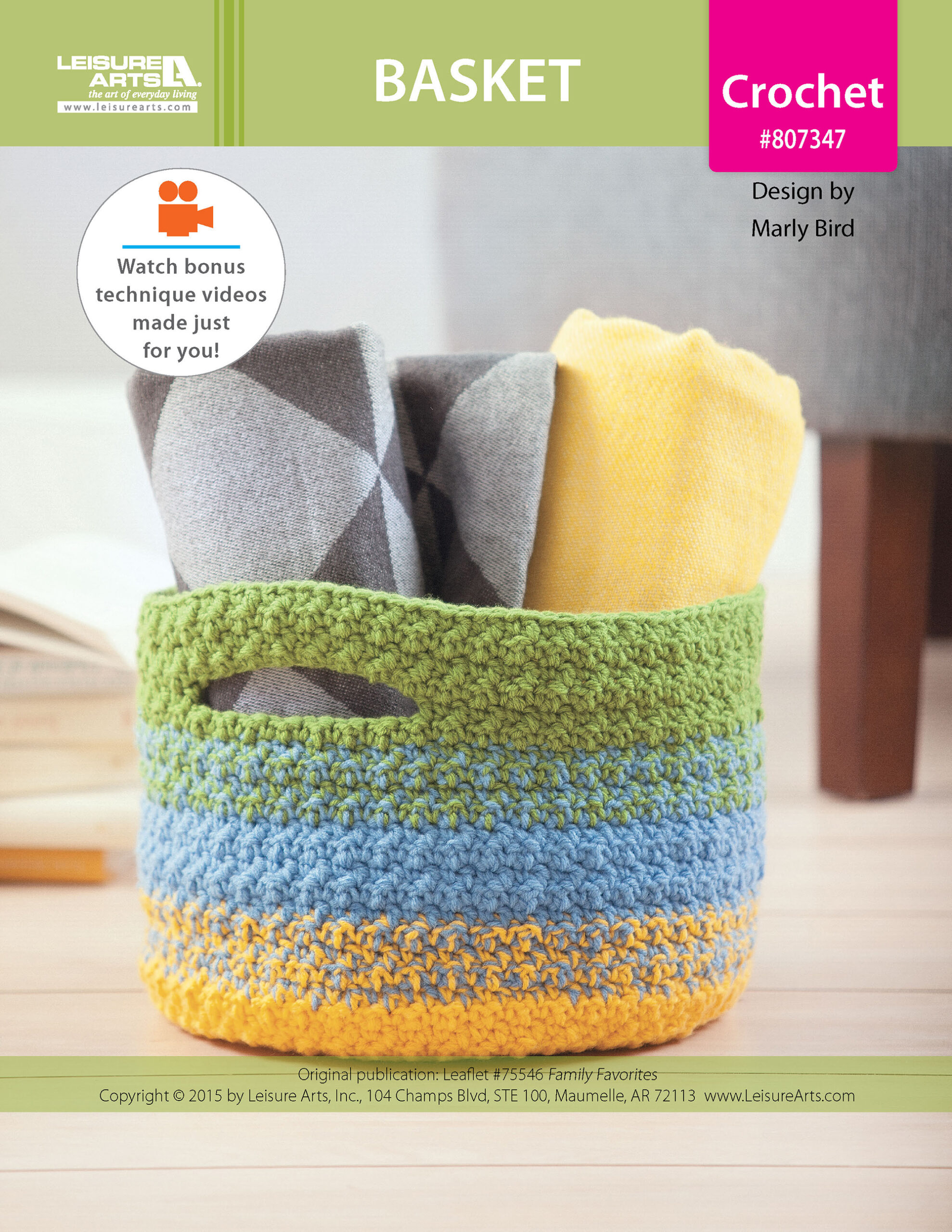 Leisure Arts ePattern Basket