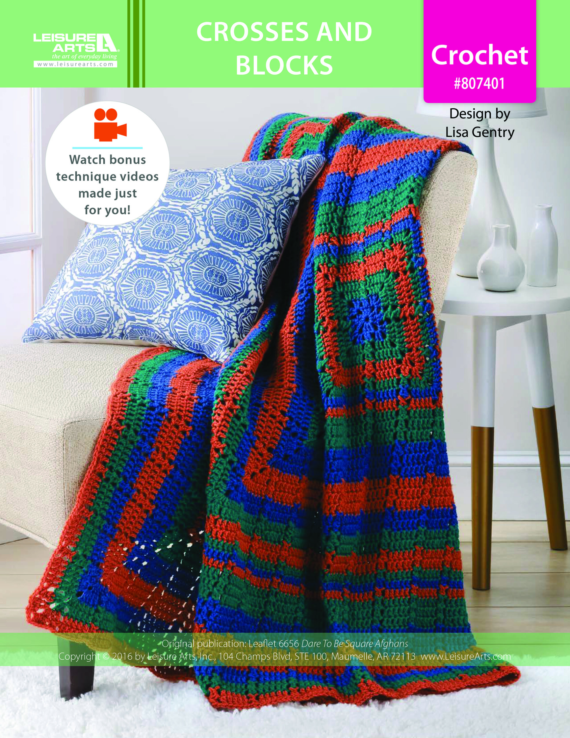 Leisure Arts ePattern Crosses Blocks