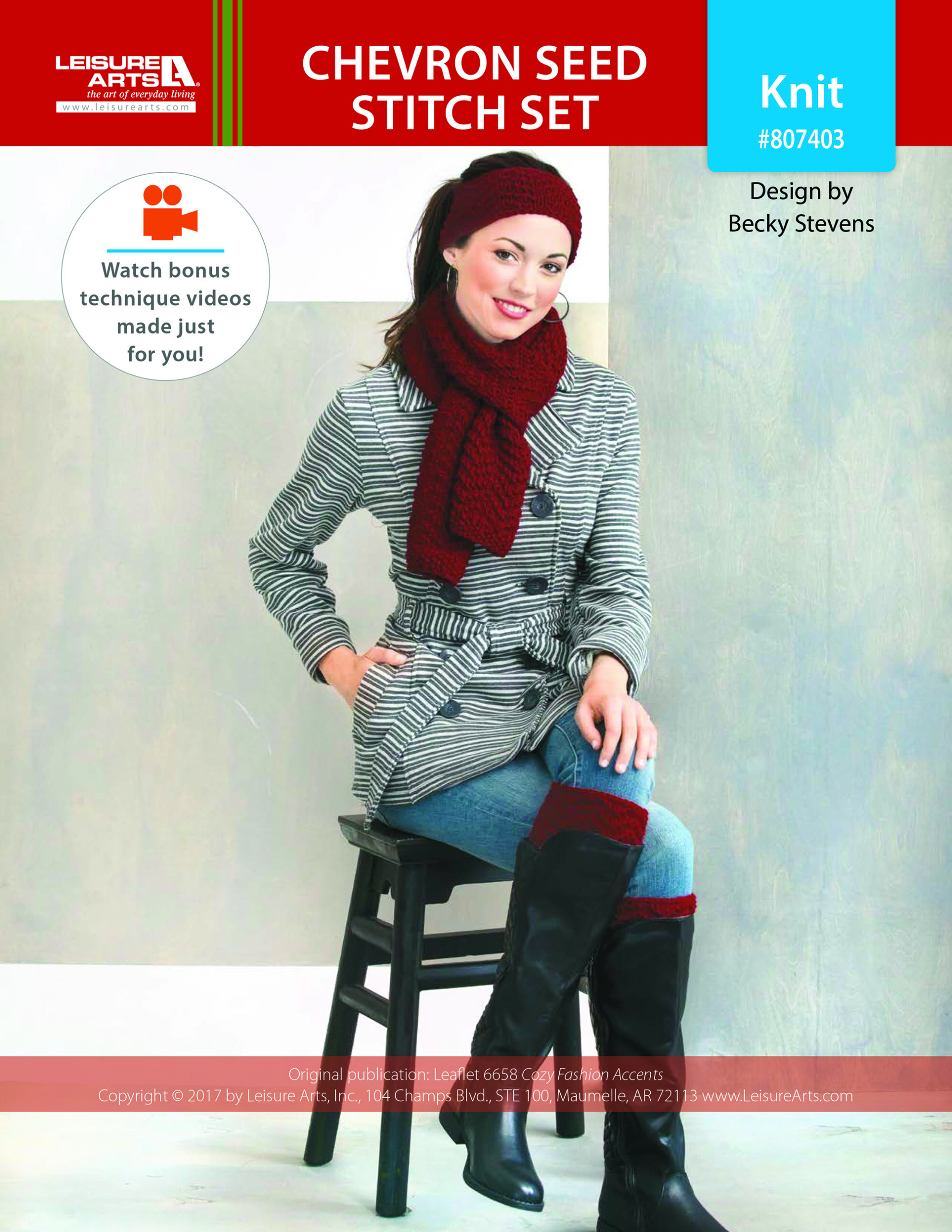 Leisure Arts ePattern Chevron Seed Stitch Set