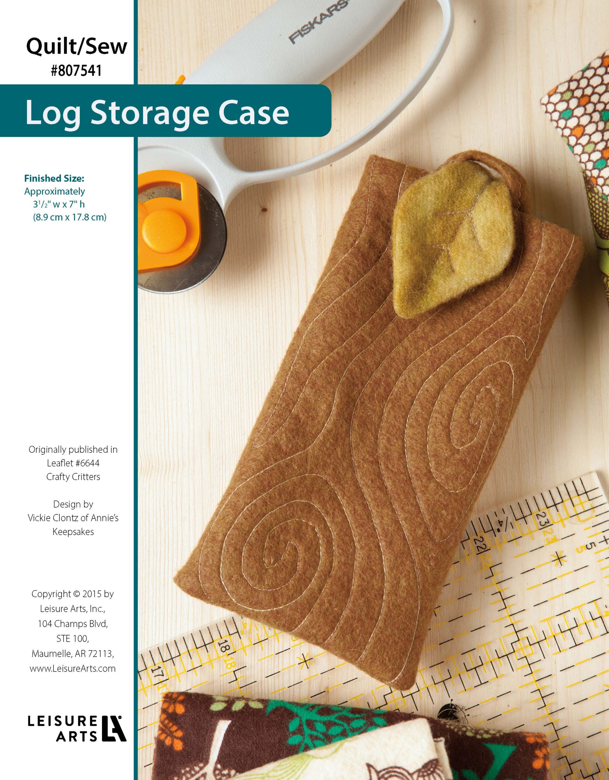 Leisure Arts Crafty Critters Log Storage Case ePattern