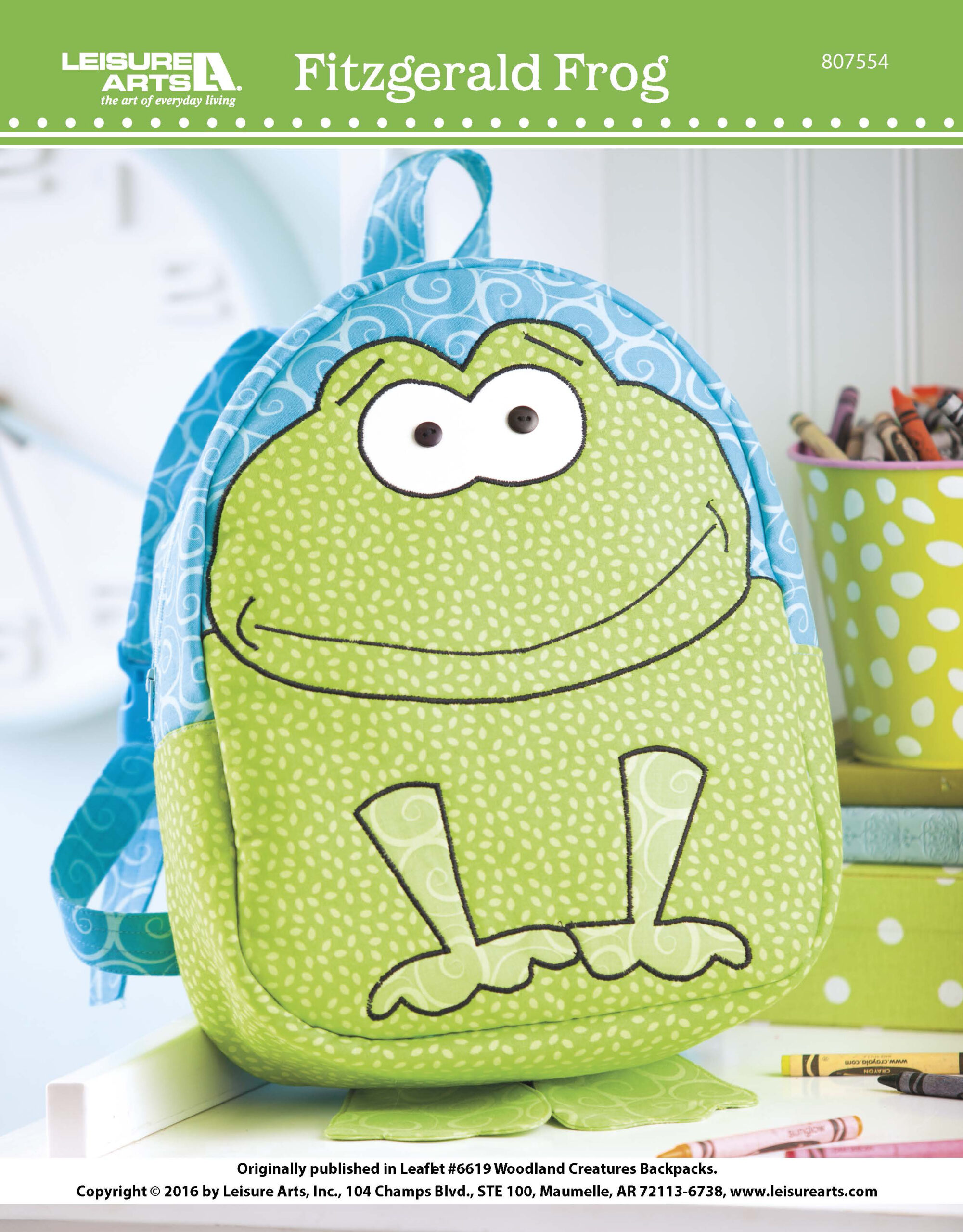 Leisure Arts ePattern Fitzgerald Frog