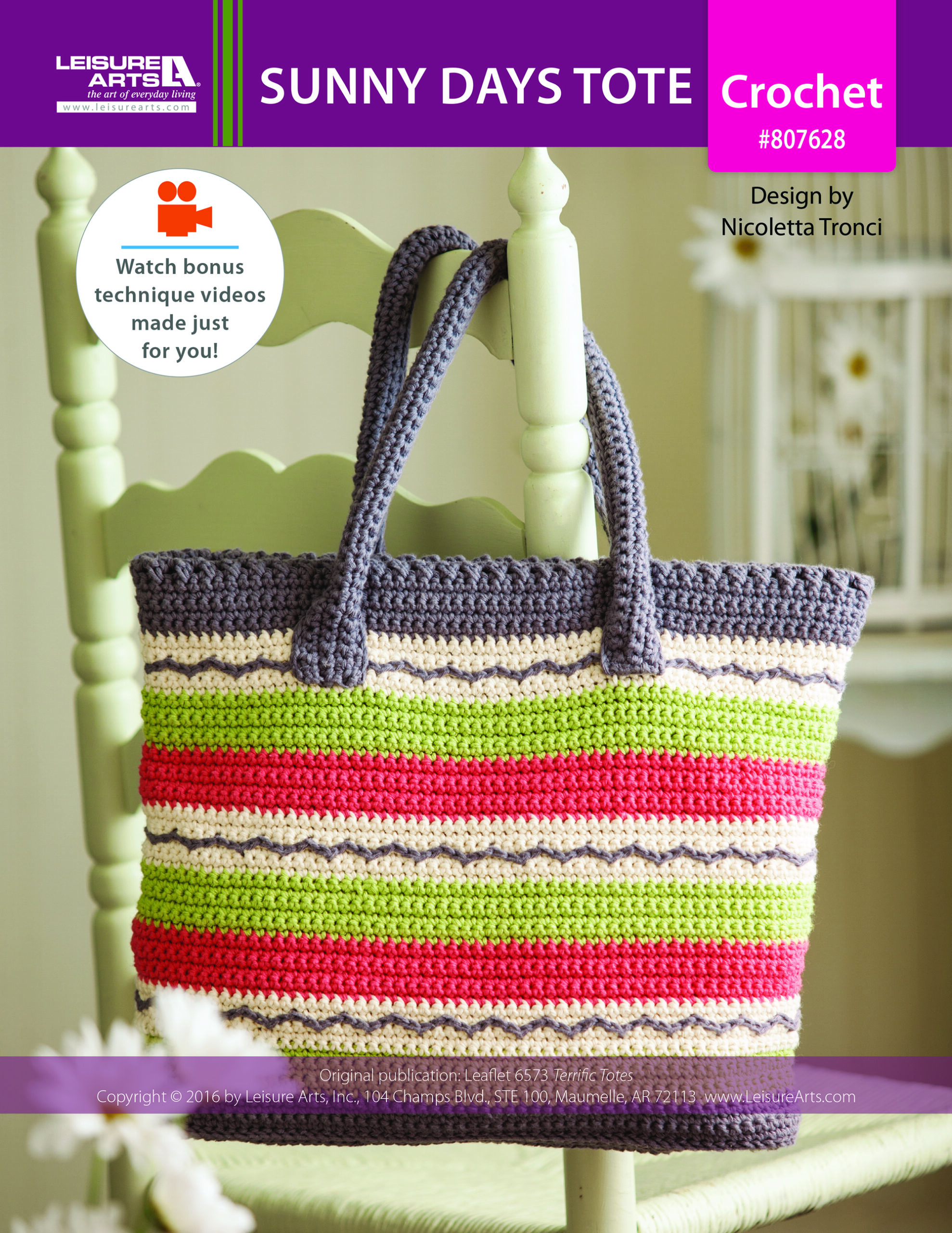 Leisure Arts ePattern Sunny Day Tote