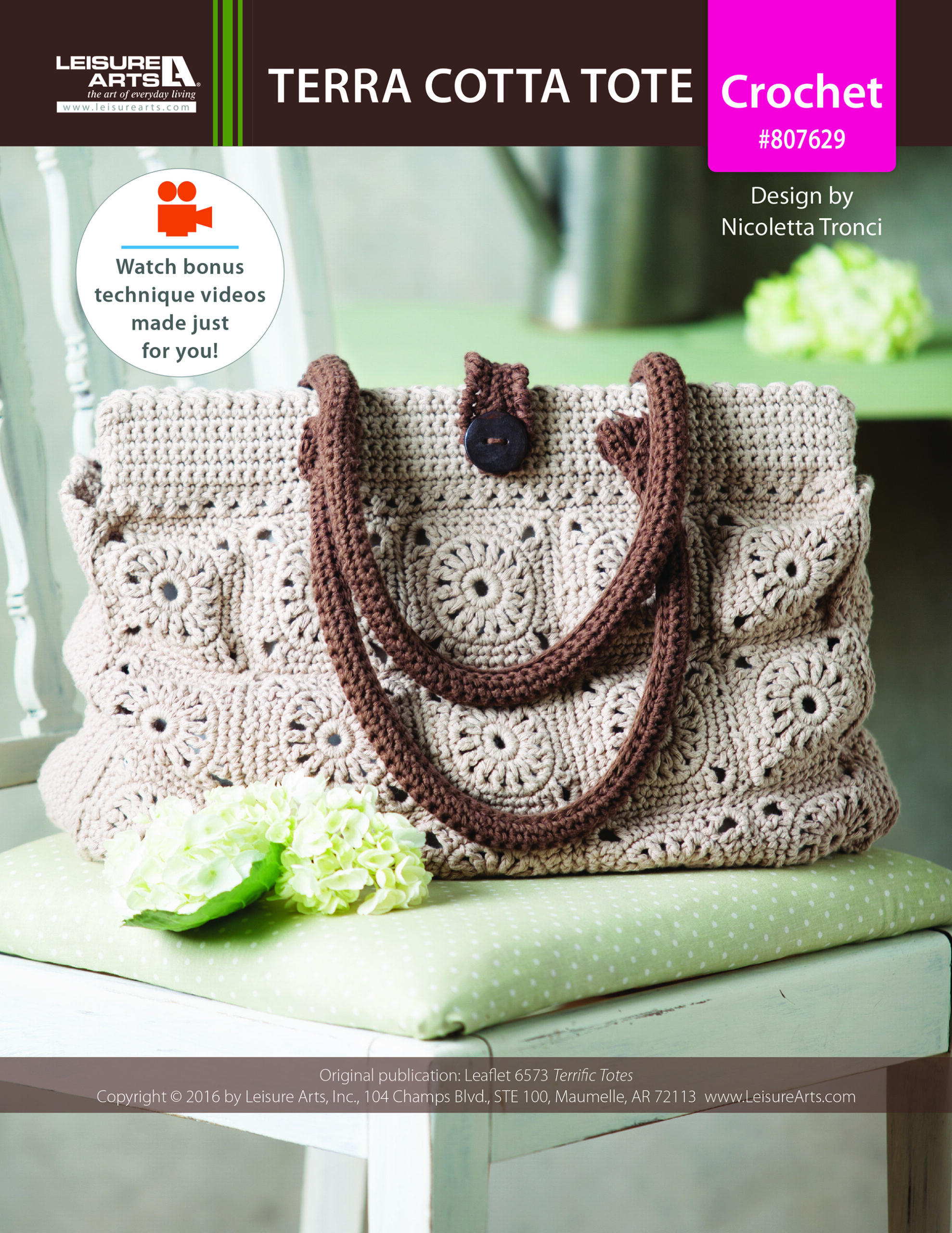 Leisure Arts ePattern Terra Cotta Tote