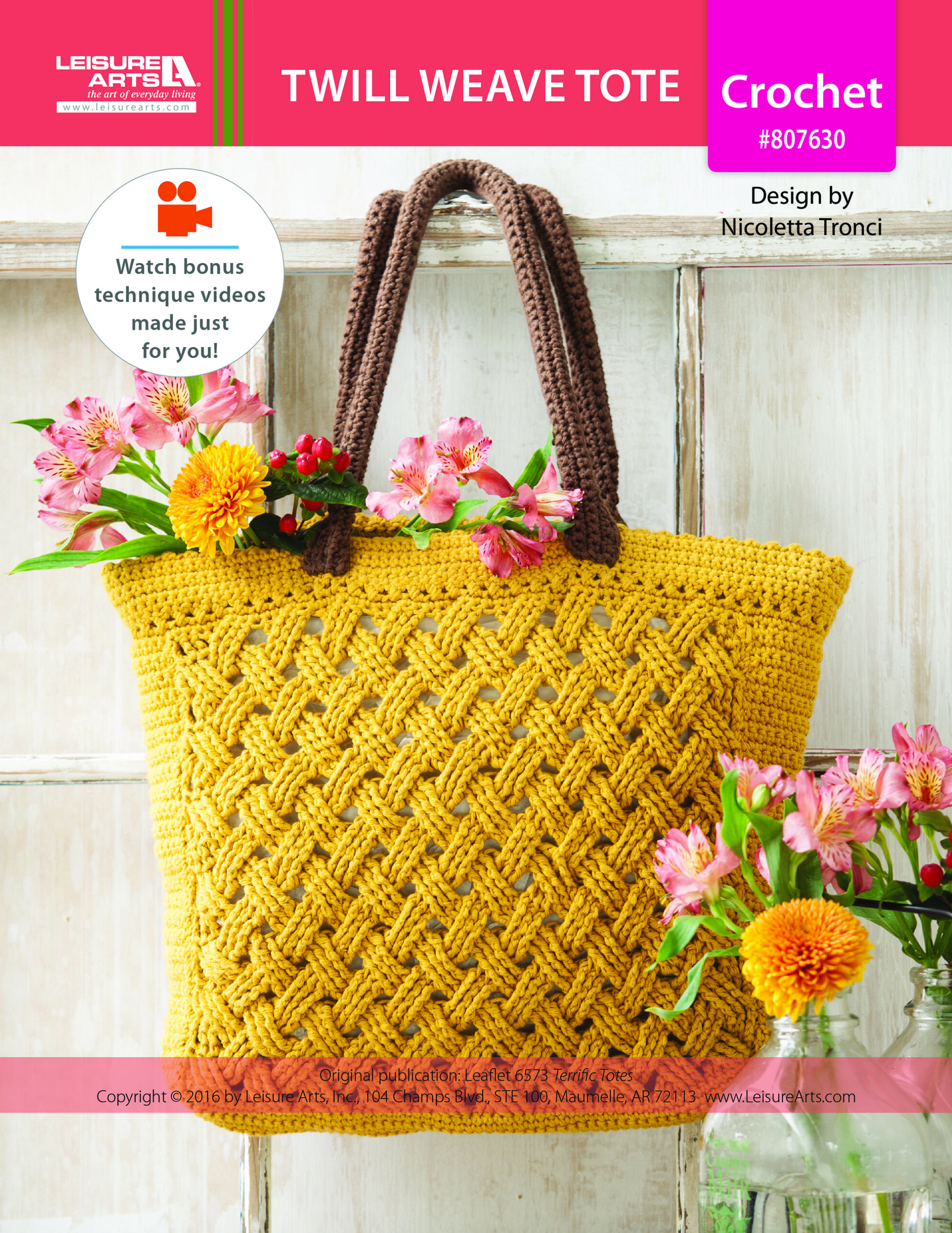 Leisure Arts ePattern Twill Weave Tote