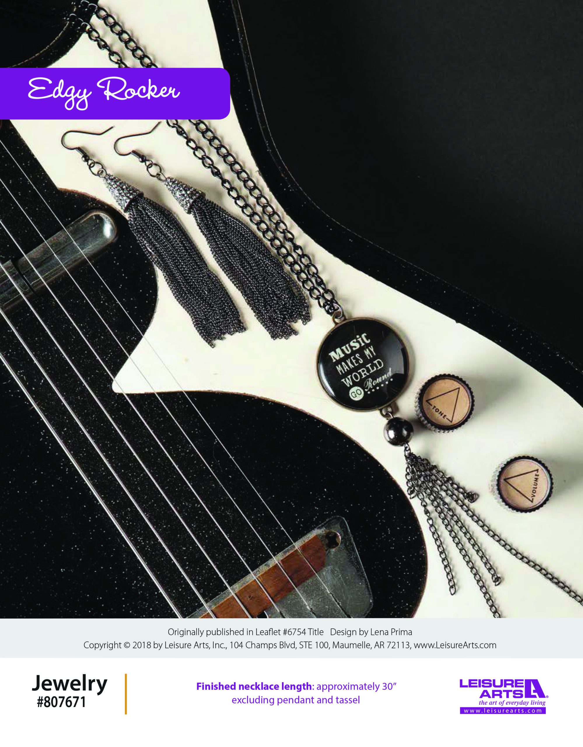 Leisure Arts Wanderlust Travel Inspired Jewelry Edgy Rocker ePattern