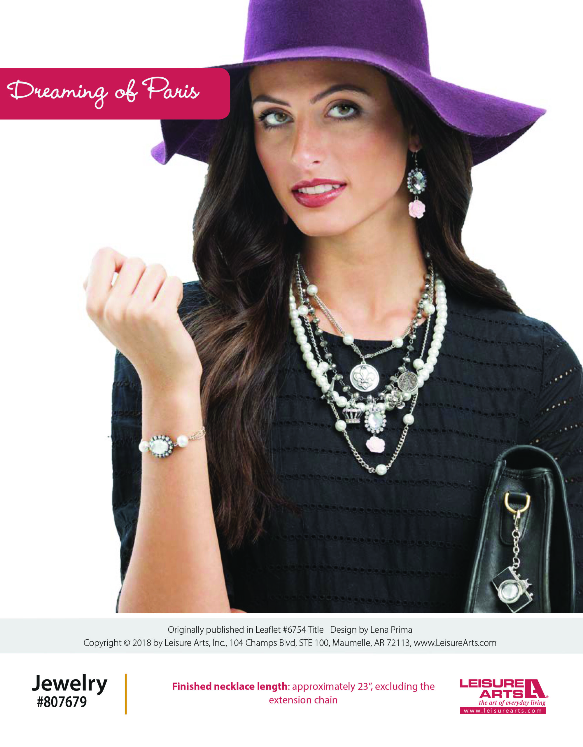 Leisure Arts Wanderlust Travel Inspired Jewelry Dreaming of Paris ePattern