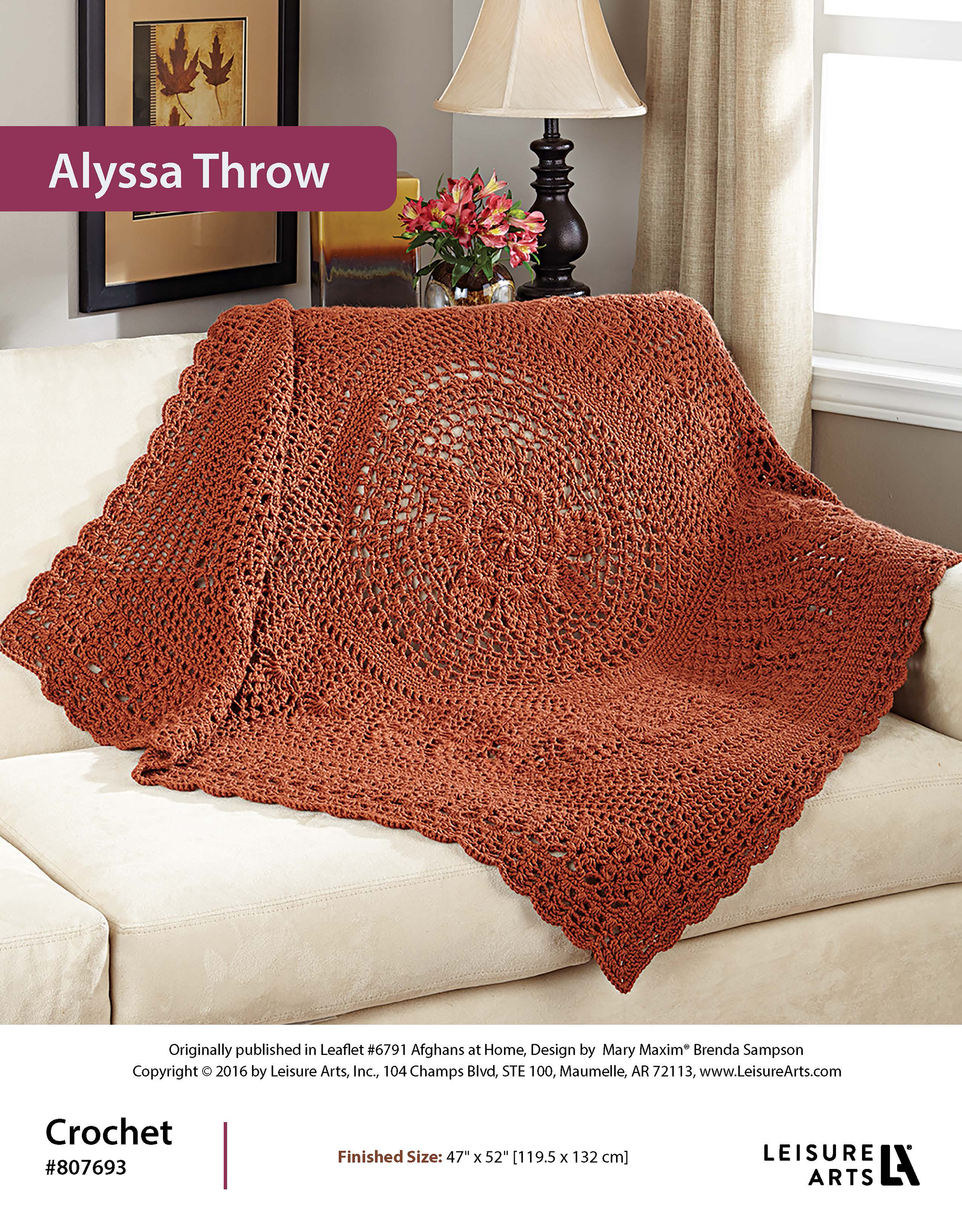 Leisure Arts ePattern Alyssa Throw