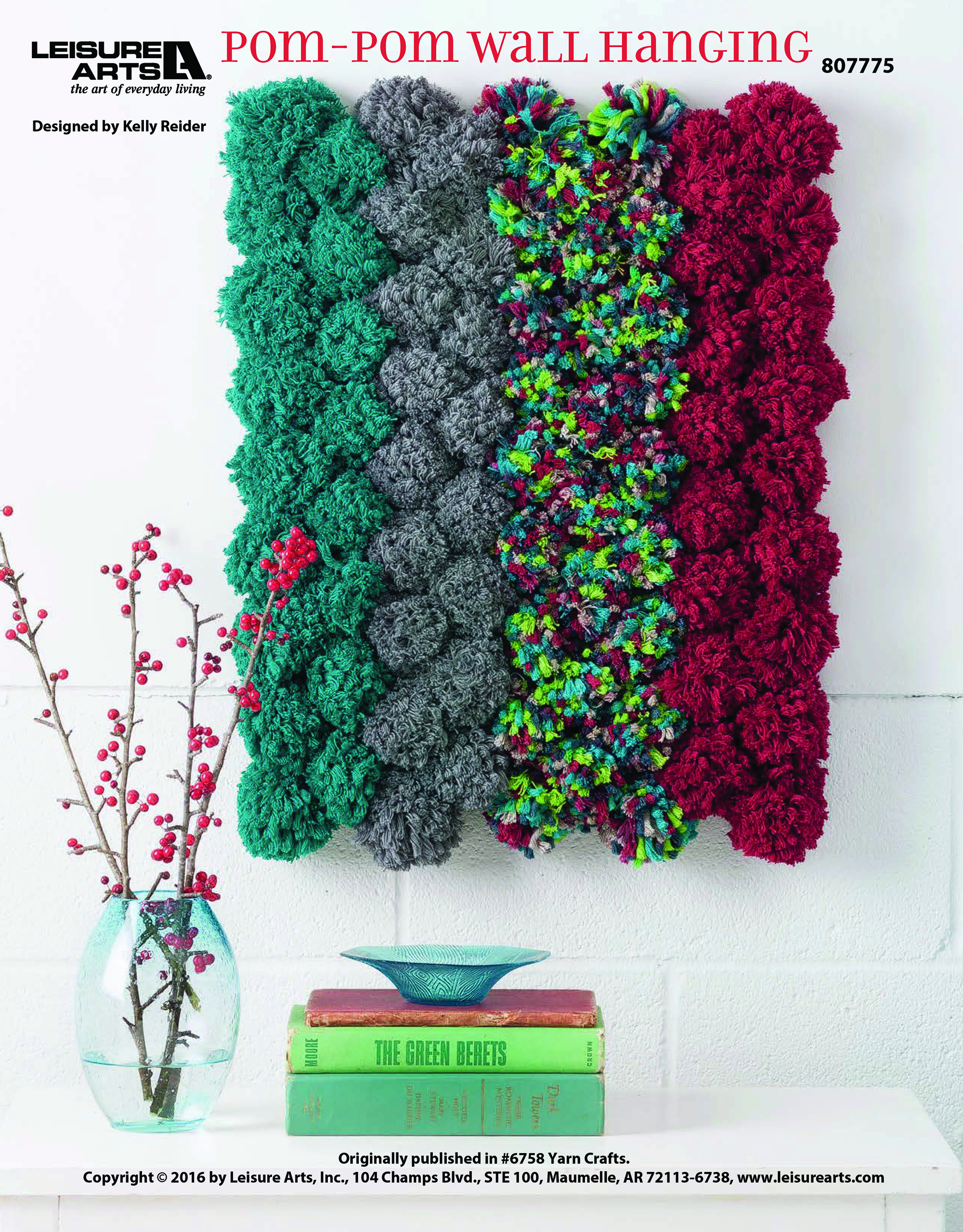 Leisure Arts ePattern PomPom Wall Hanging