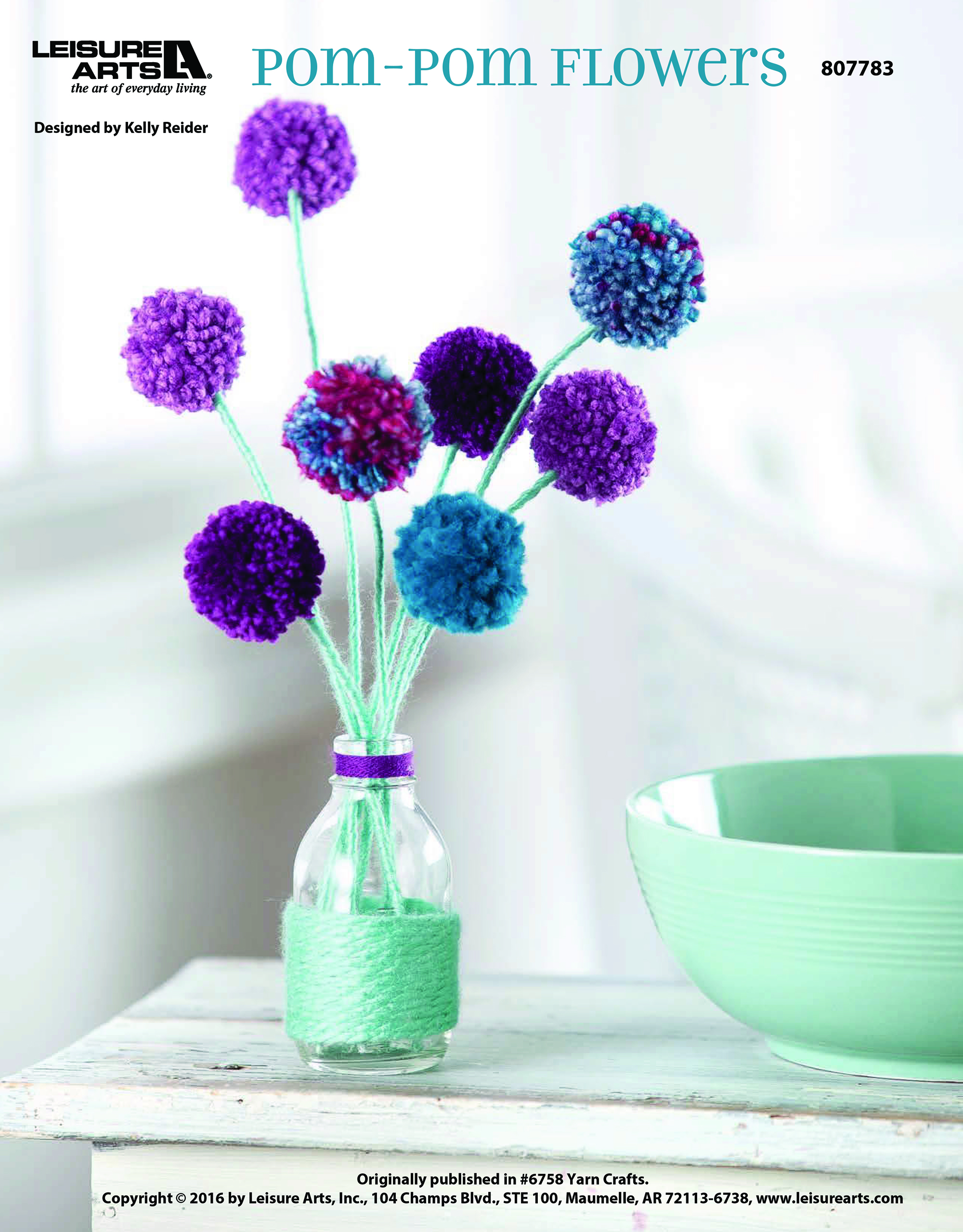 Leisure Arts ePattern PomPom Flowers