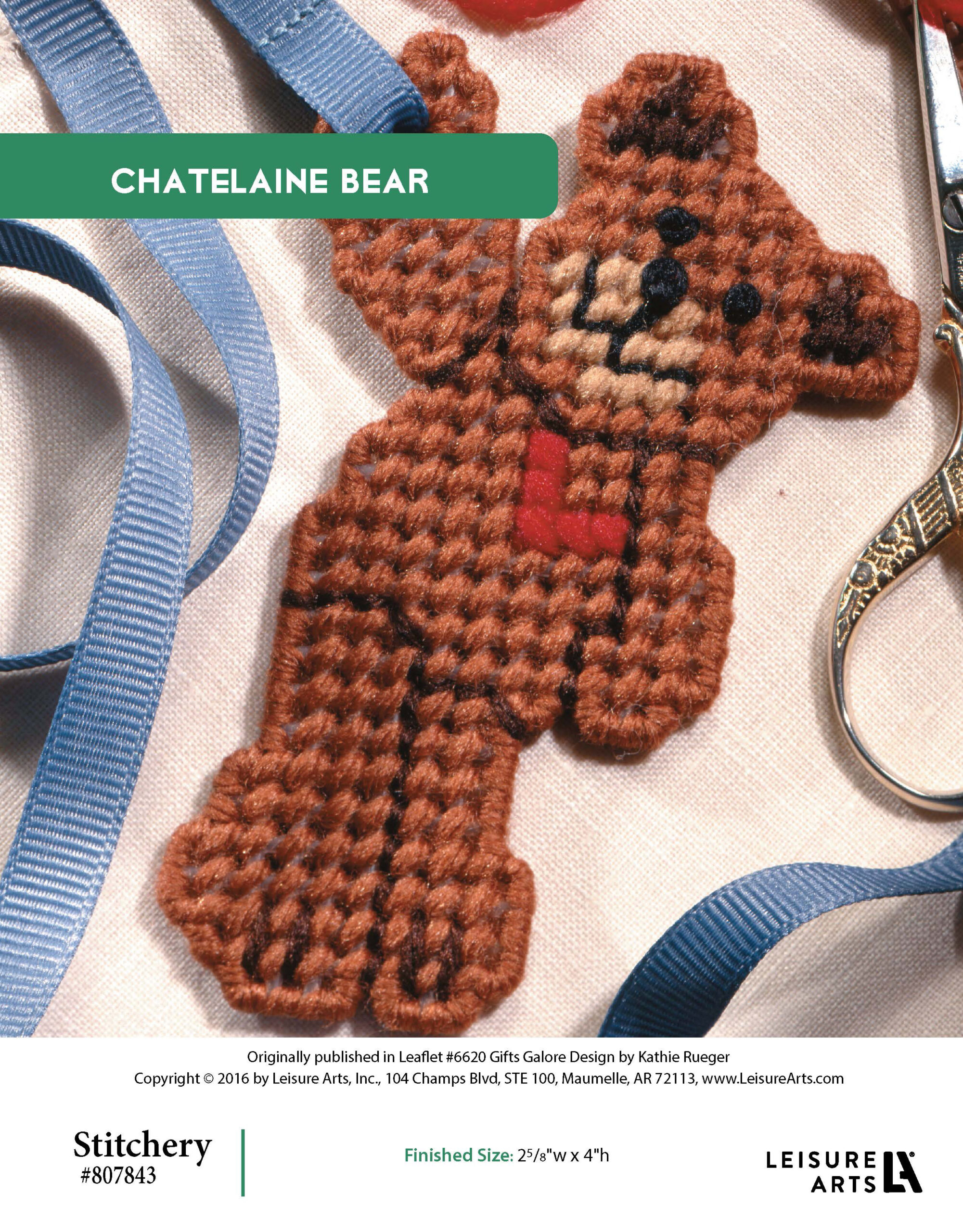 Leisure Arts Gifts Galore In Plastic Canvas Chatelaine Bear ePattern