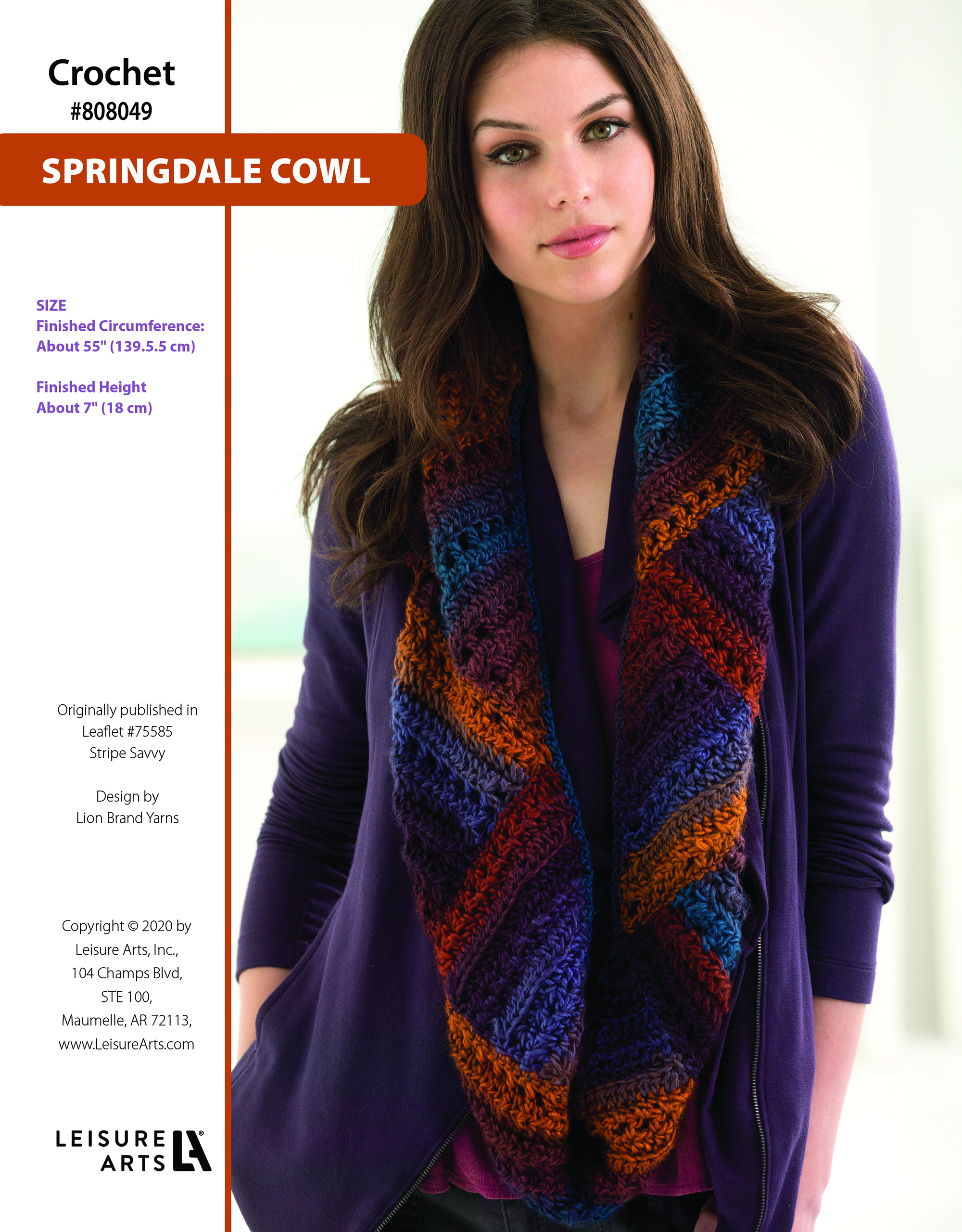 Leisure Arts ePattern Springdale Cowl