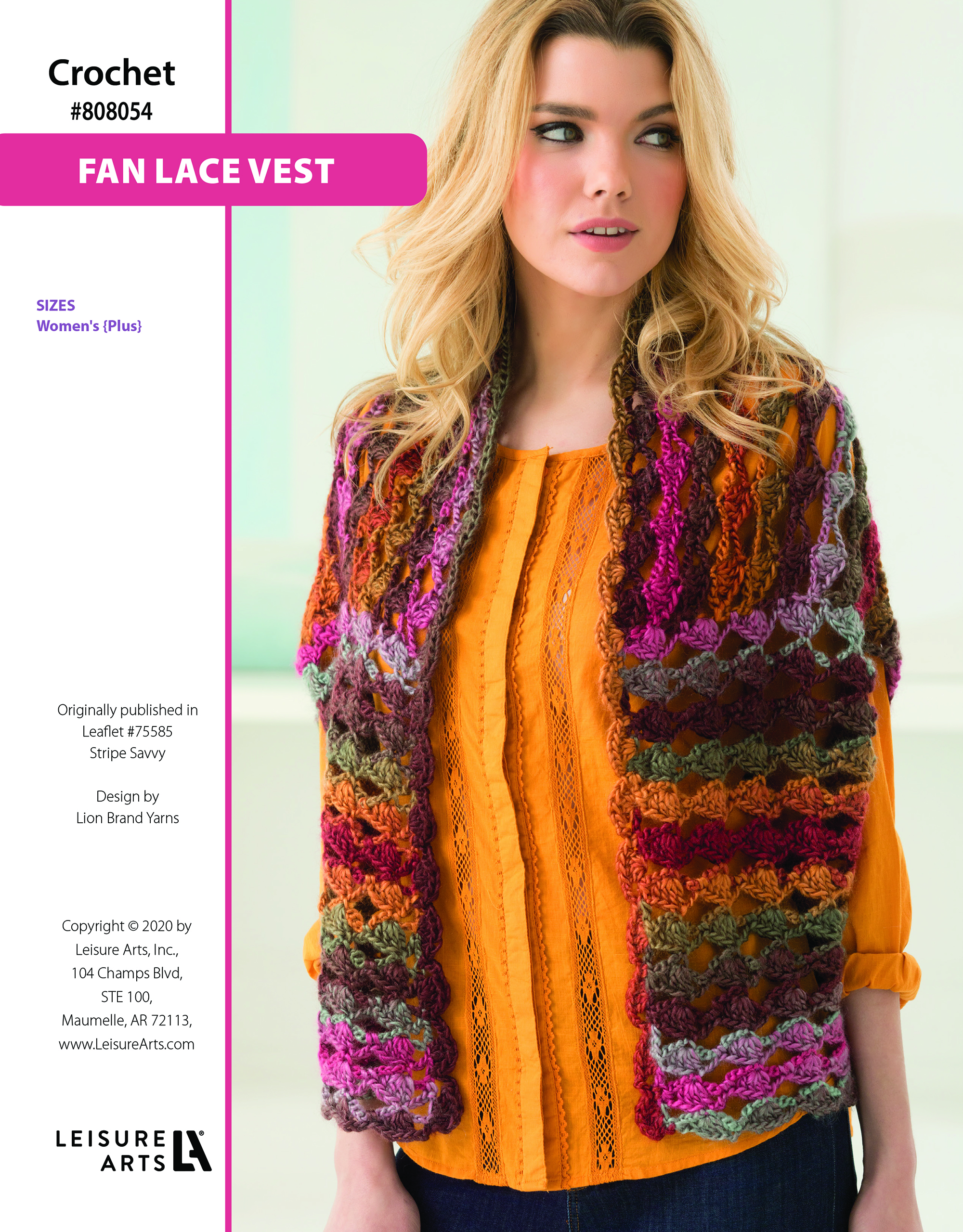 Leisure Arts ePattern Fan Lace Vest
