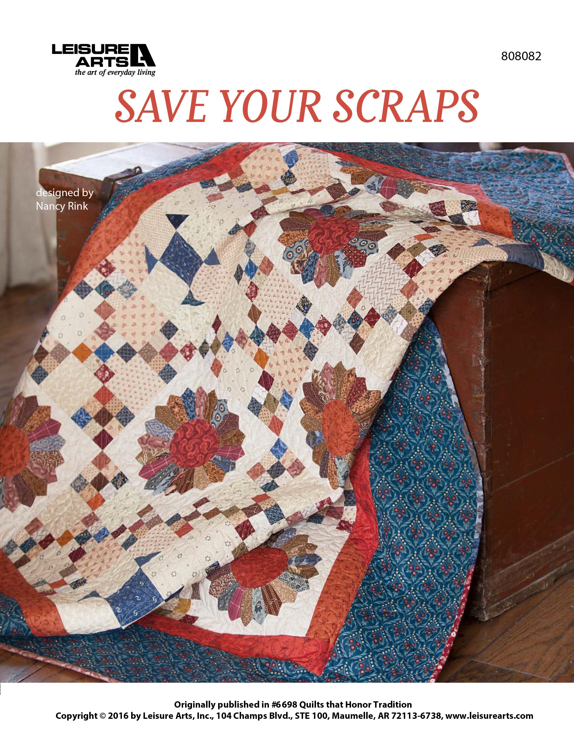 Leisure Arts Quilts That Honor Tradition Save Your Scraps ePattern
