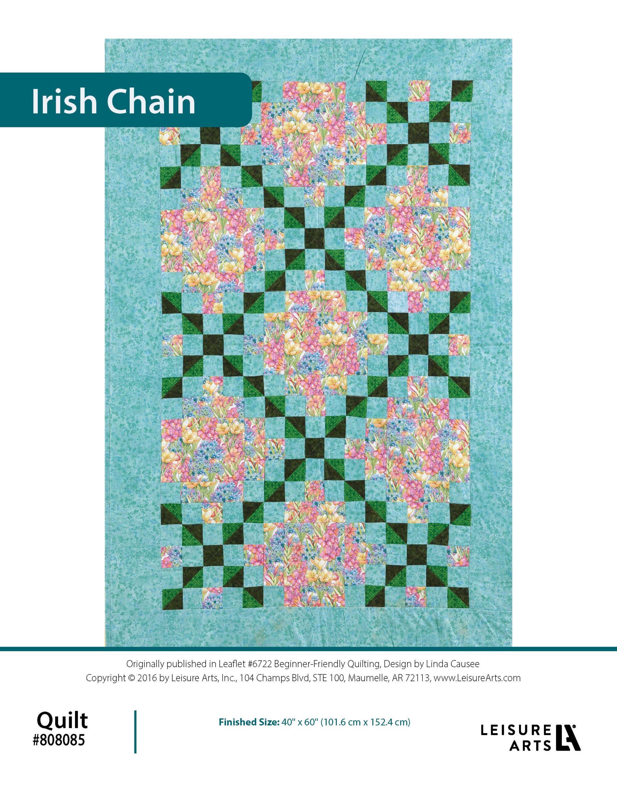 Leisure Arts Beginner Friendly Quilting Irish Chain ePattern