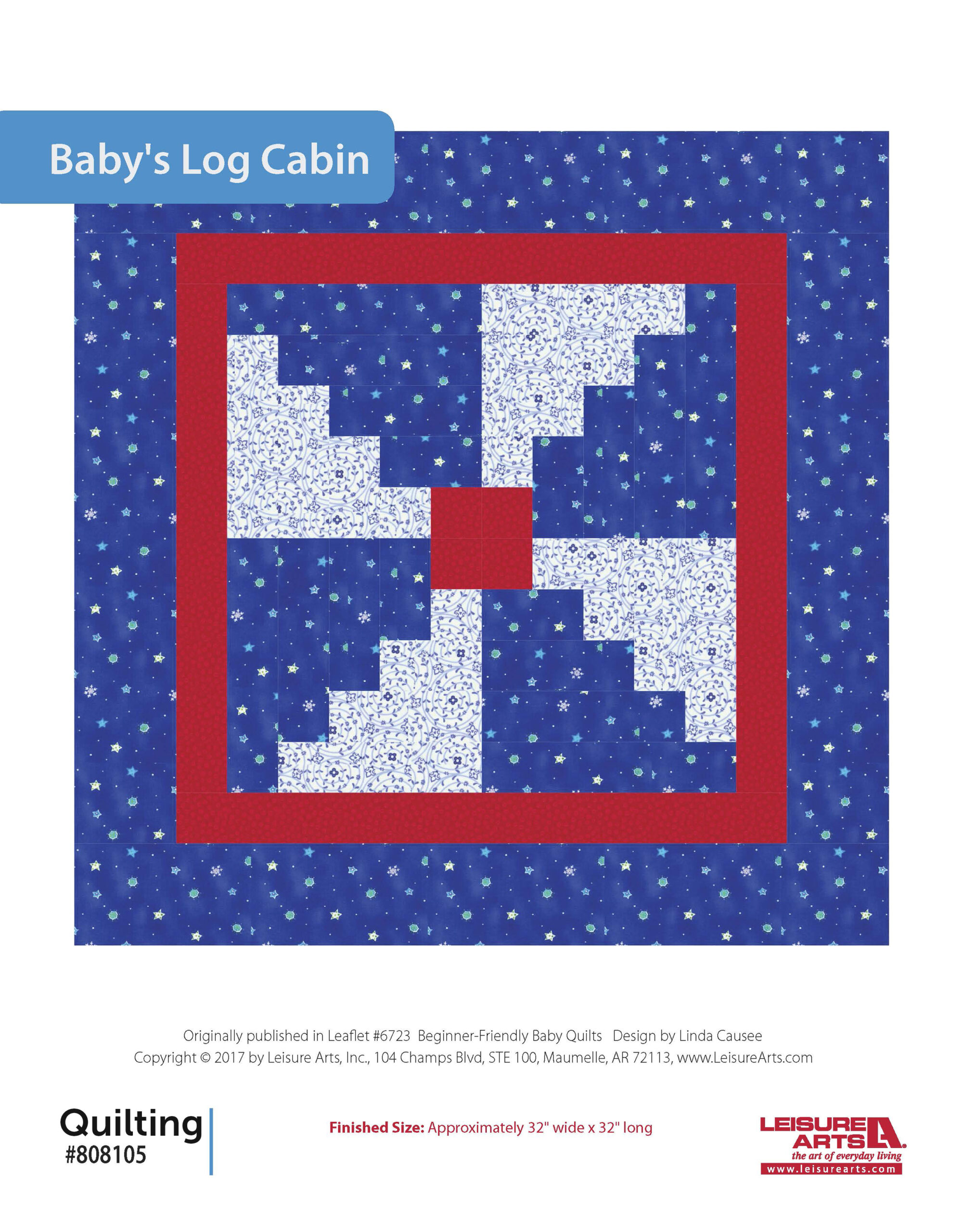 Leisure Arts BeginnerFriendly Baby Quilts Babys Log Cabin ePattern