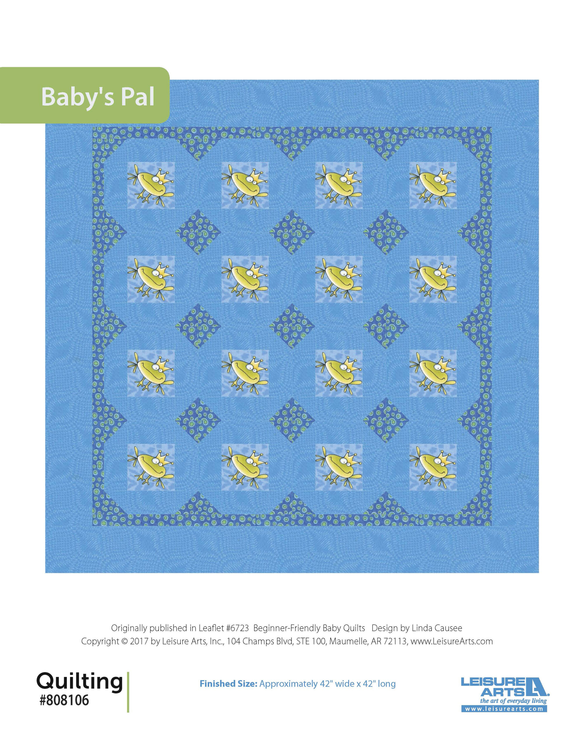 Leisure Arts BeginnerFriendly Baby Quilts Babys Pal ePattern