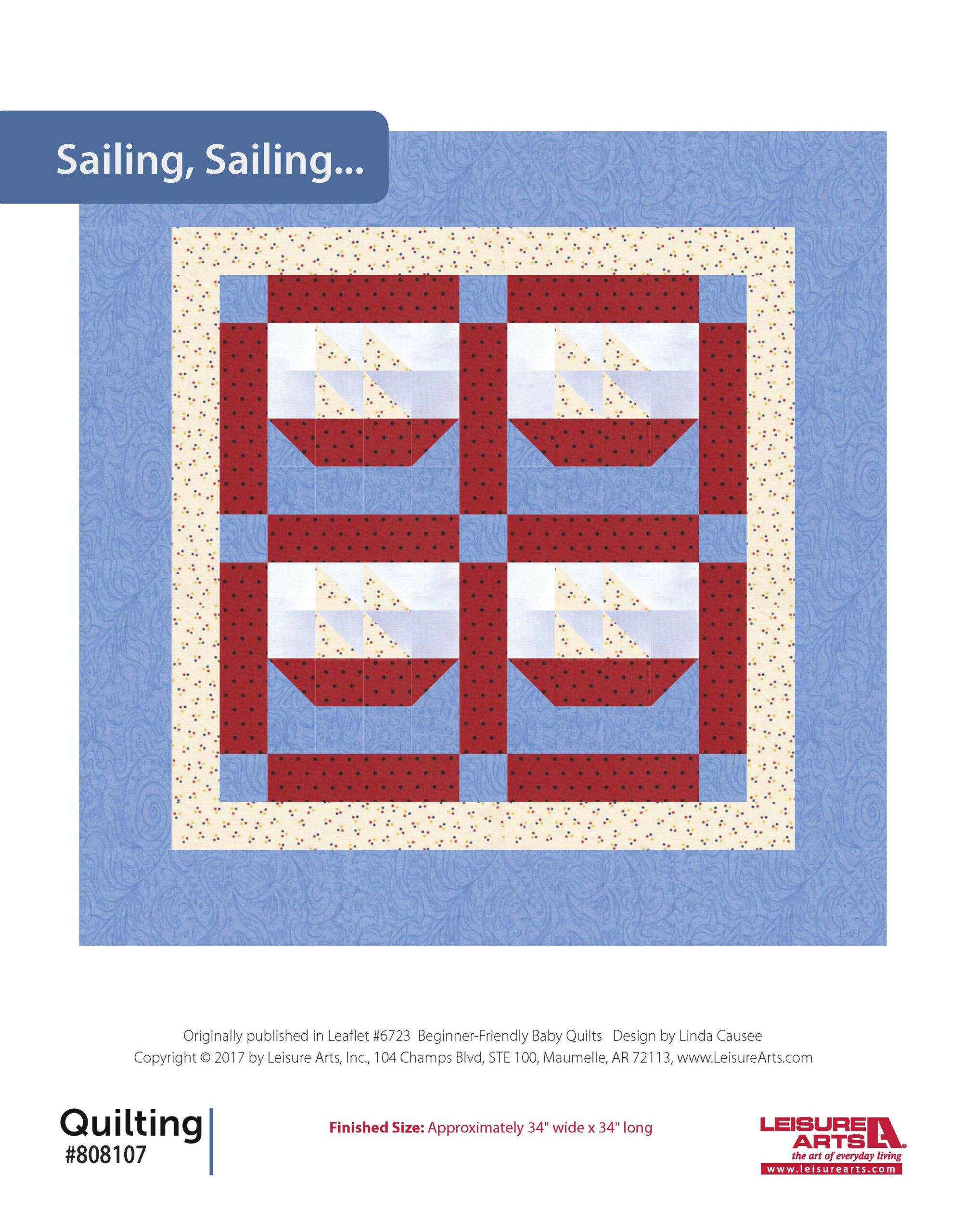 Leisure Arts BeginnerFriendly Baby Quilts Sailing Sailing... ePattern