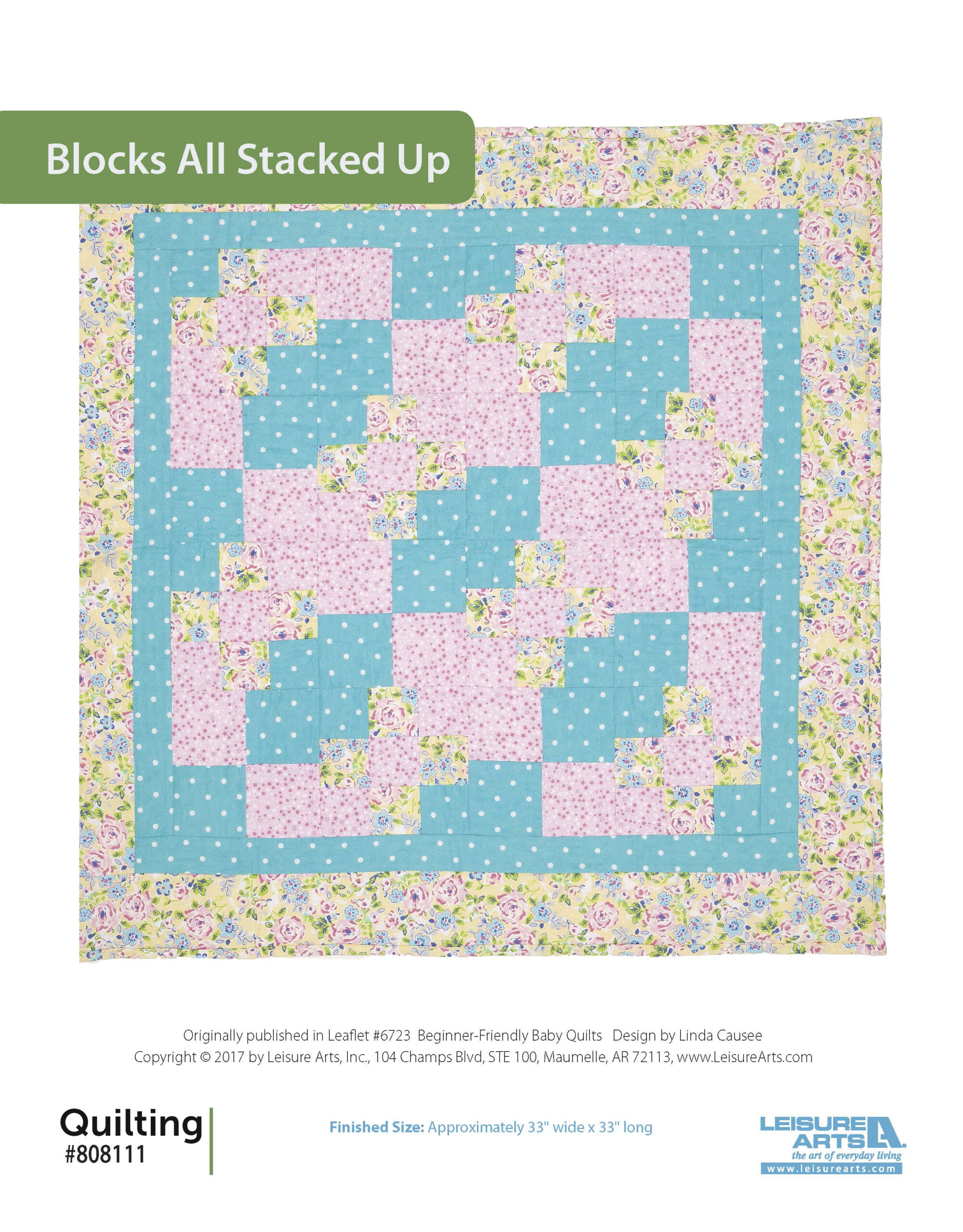 Leisure Arts BeginnerFriendly Baby Quilts Blocks All Stacked Up ePattern
