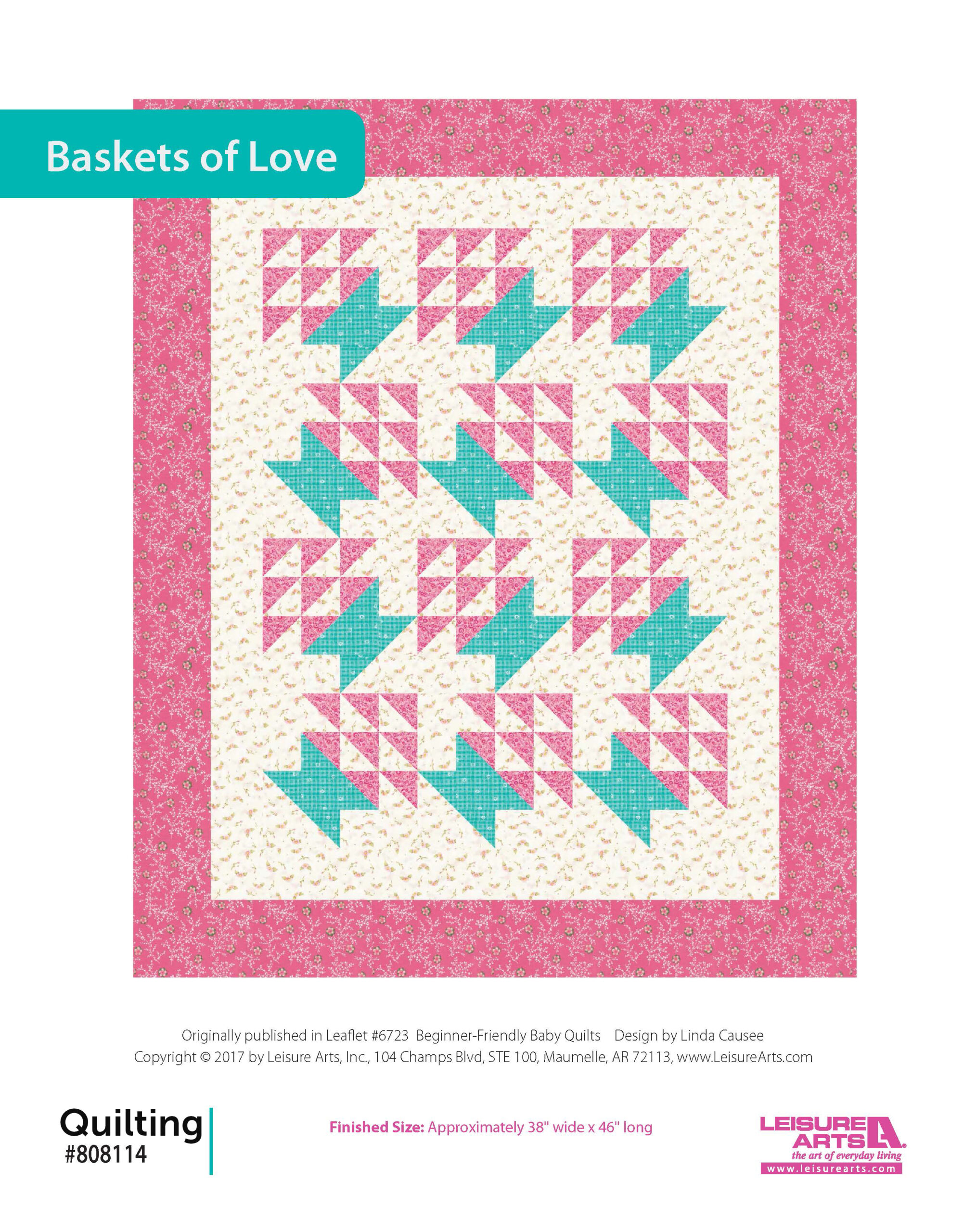 Leisure Arts BeginnerFriendly Baby Quilts Baskets Of Love ePattern