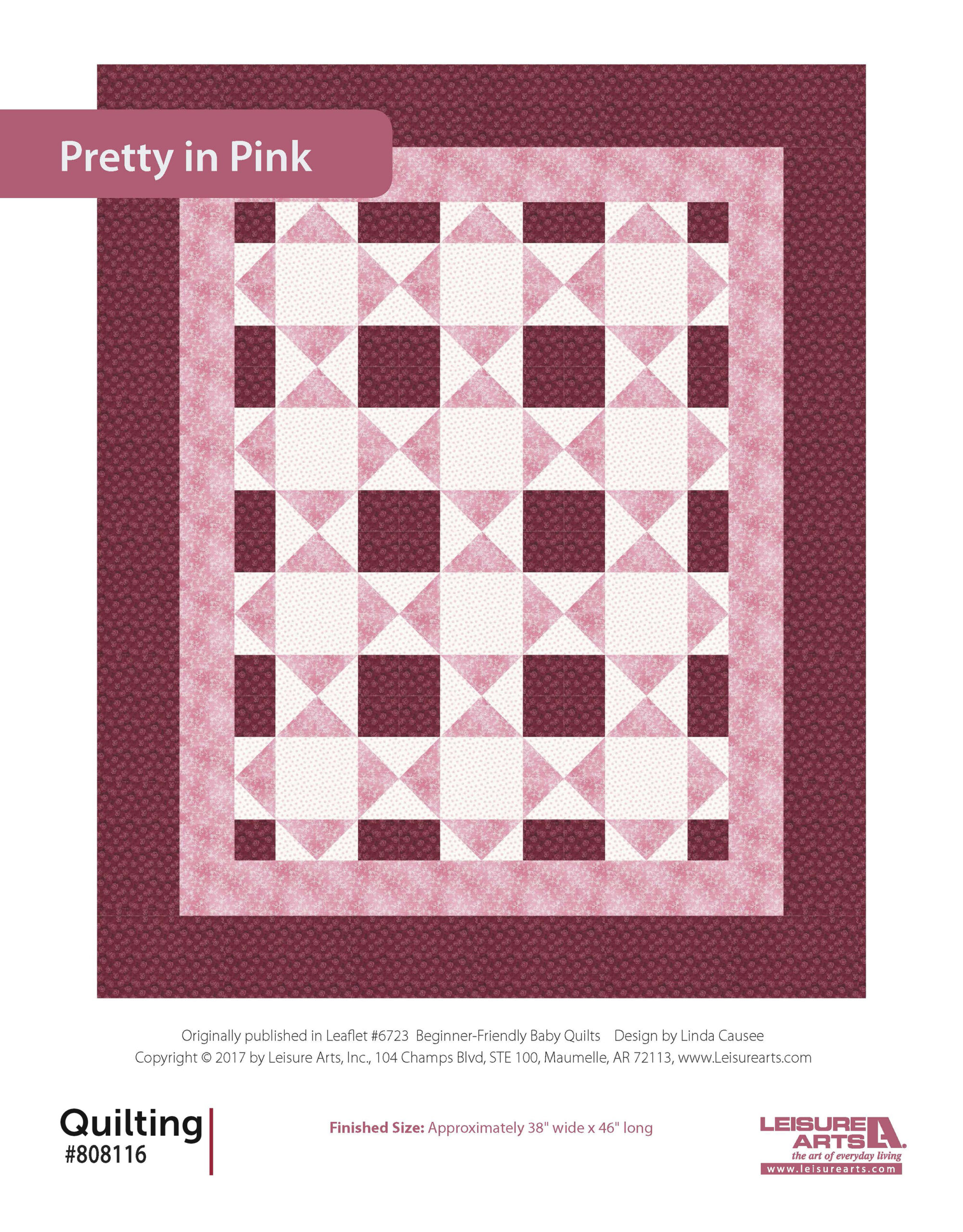 Leisure Arts BeginnerFriendly Baby Quilts Pretty In Pink ePattern