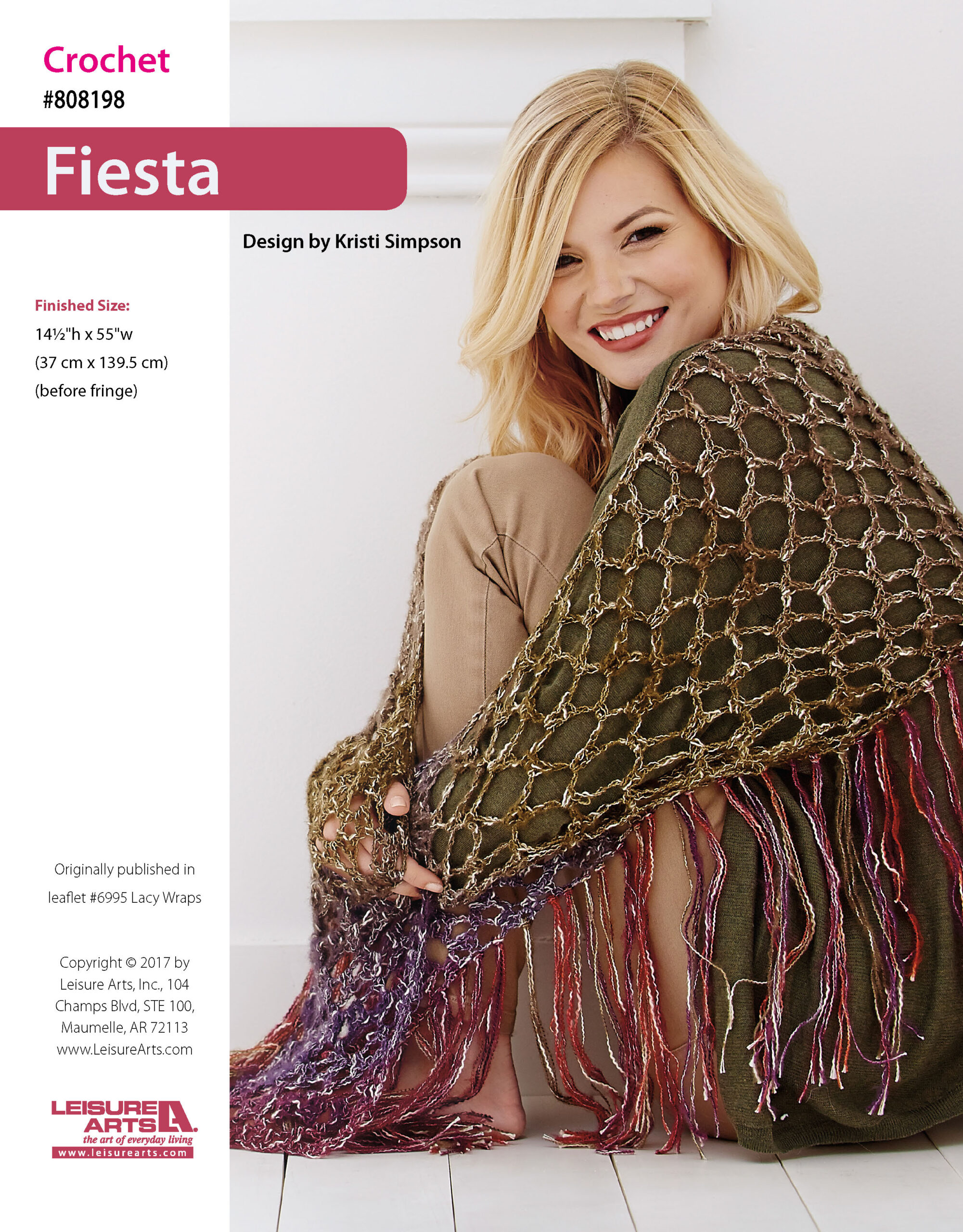 Leisure Arts Lacy Wraps Fiesta Crochet ePattern