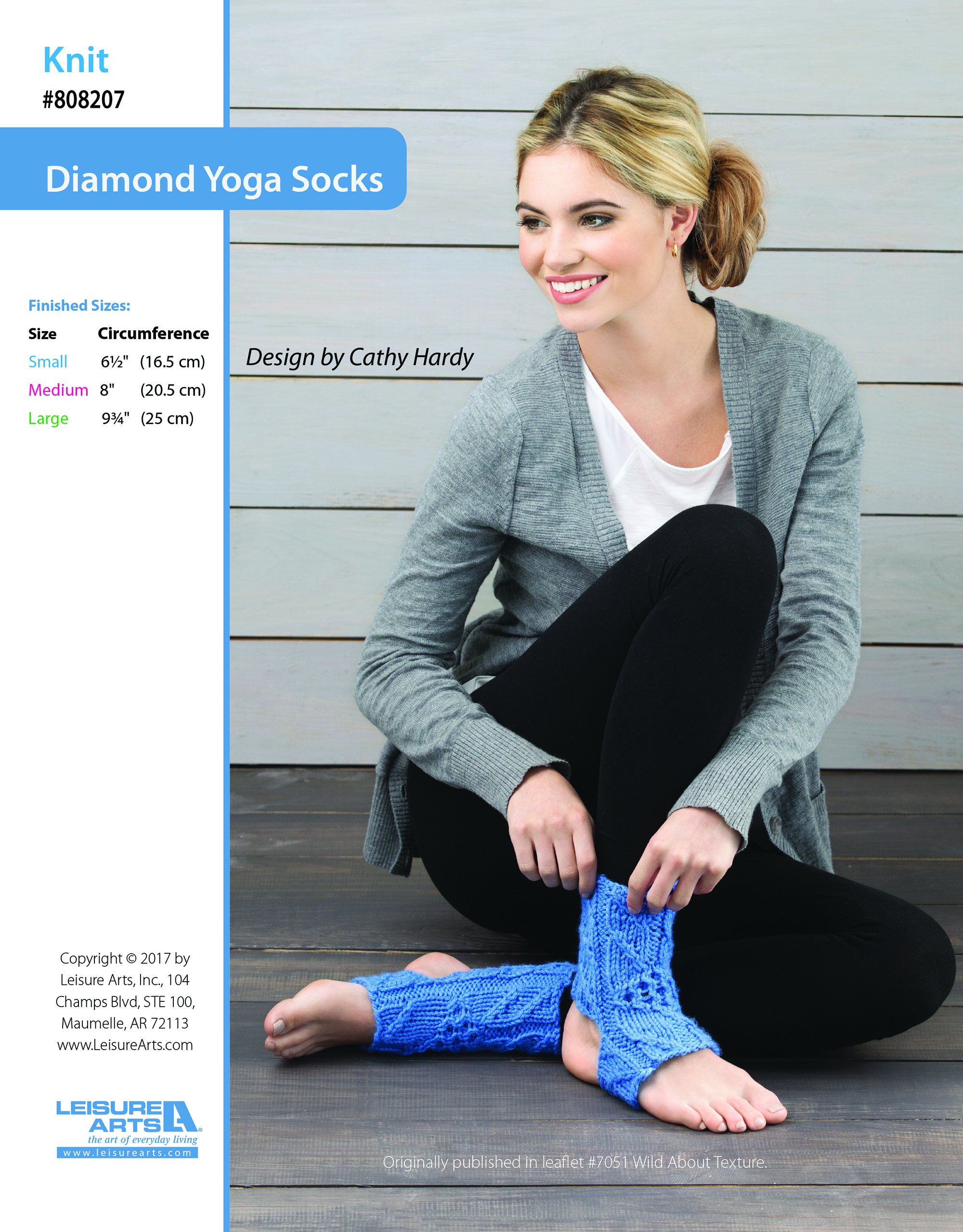 Leisure Arts ePattern Diamond Yoga Socks