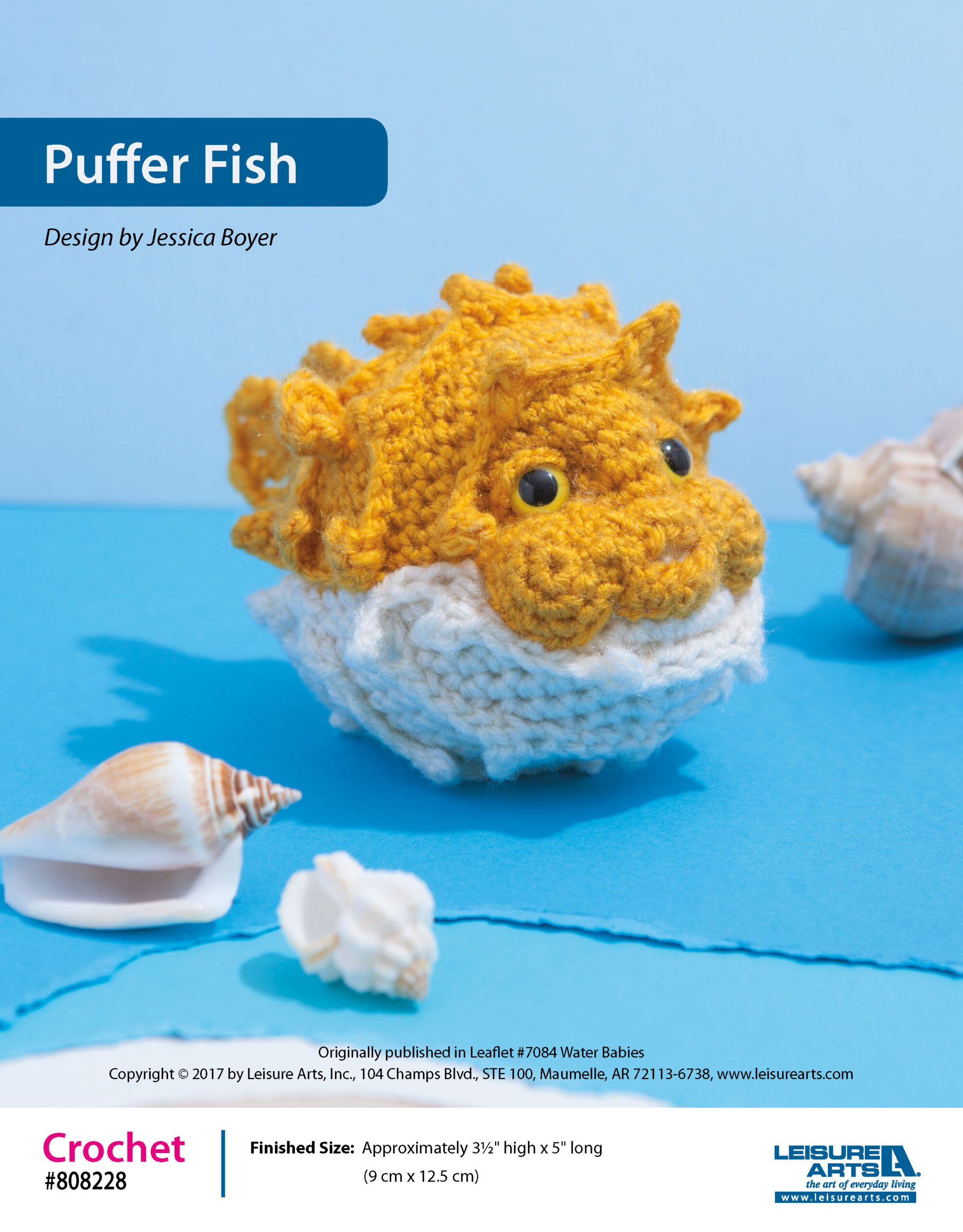 Leisure Arts ePattern Puffer Fish Water Babies Amigurumi