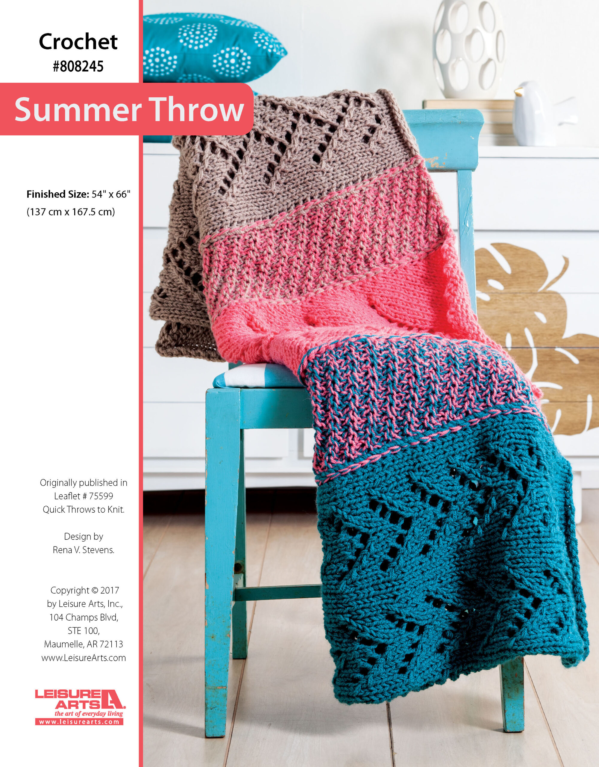 Leisure Arts ePattern Summer Throw