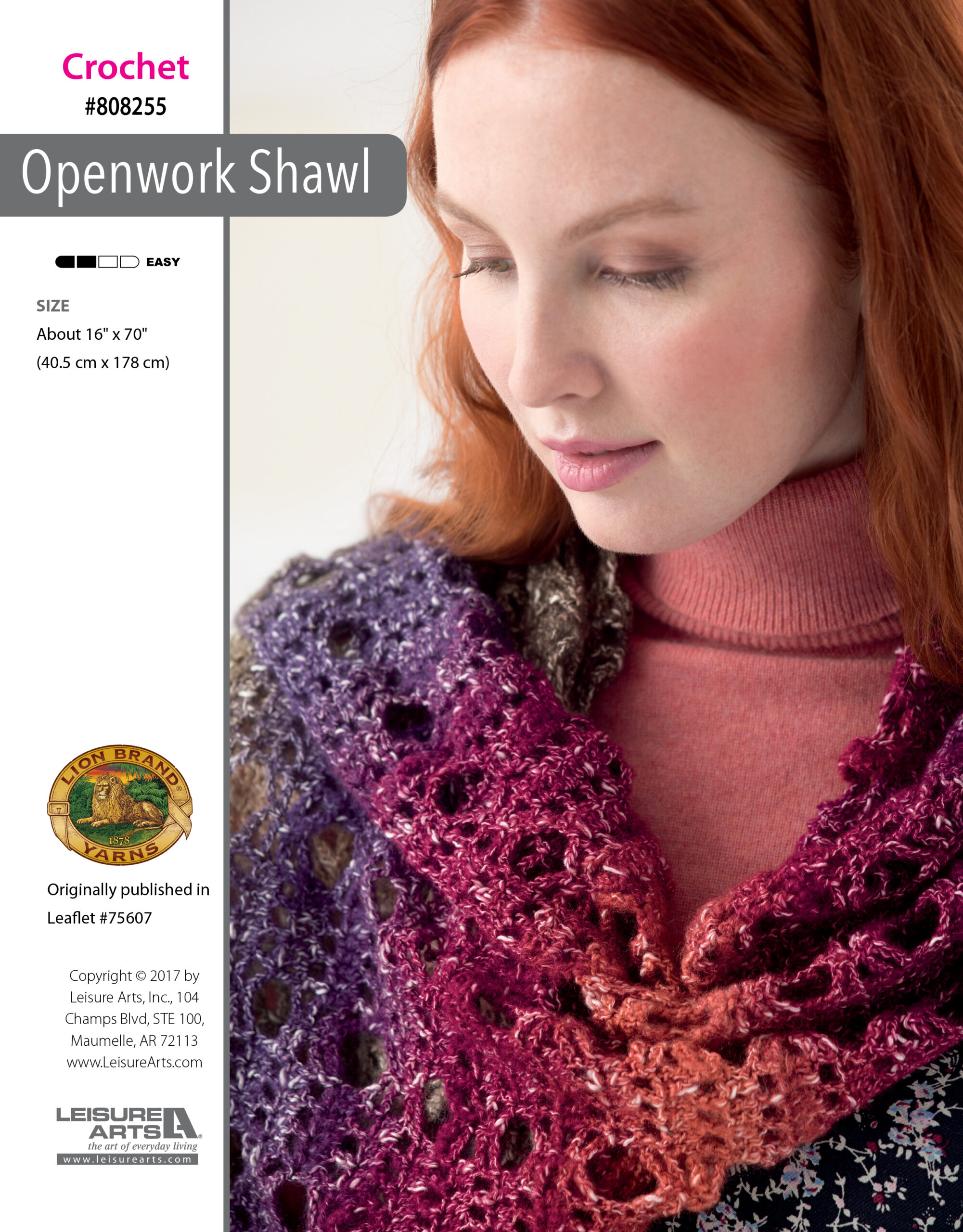 Leisure Arts ePattern Openwork Shawl