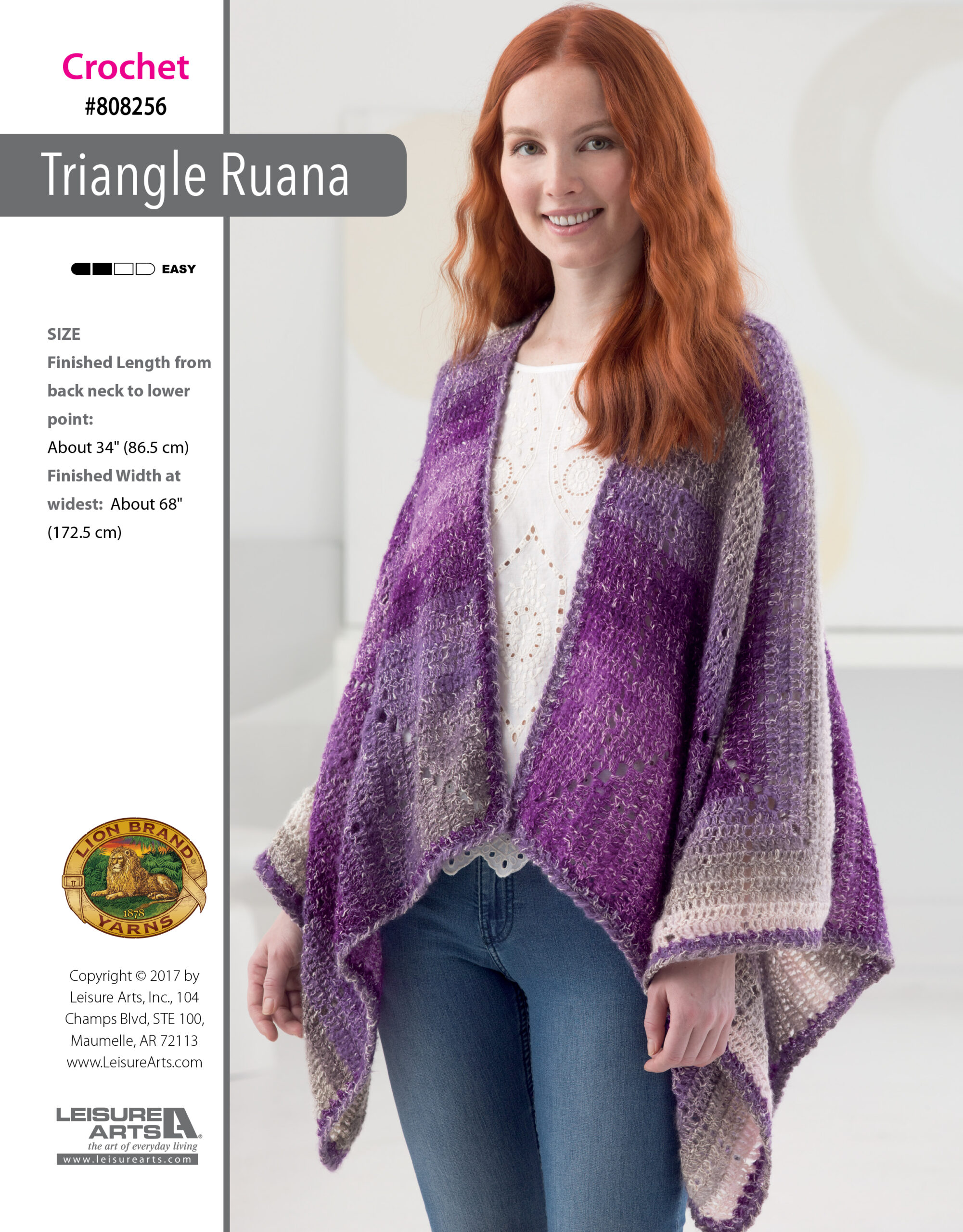 Leisure Arts ePattern Triangle Ruana