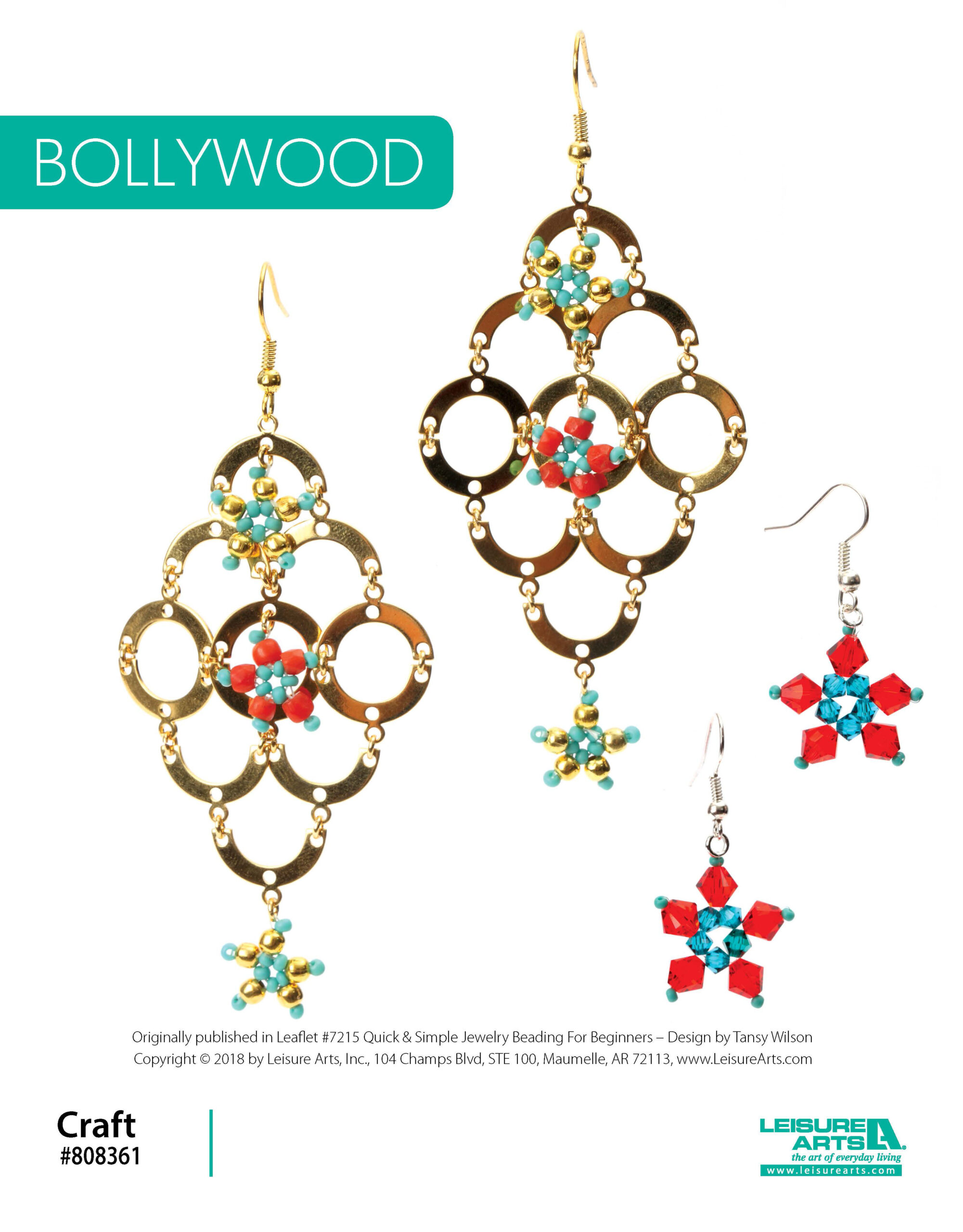 Leisure Arts Quick Simple Jewelry Beading For Beginners Bollywood ePattern